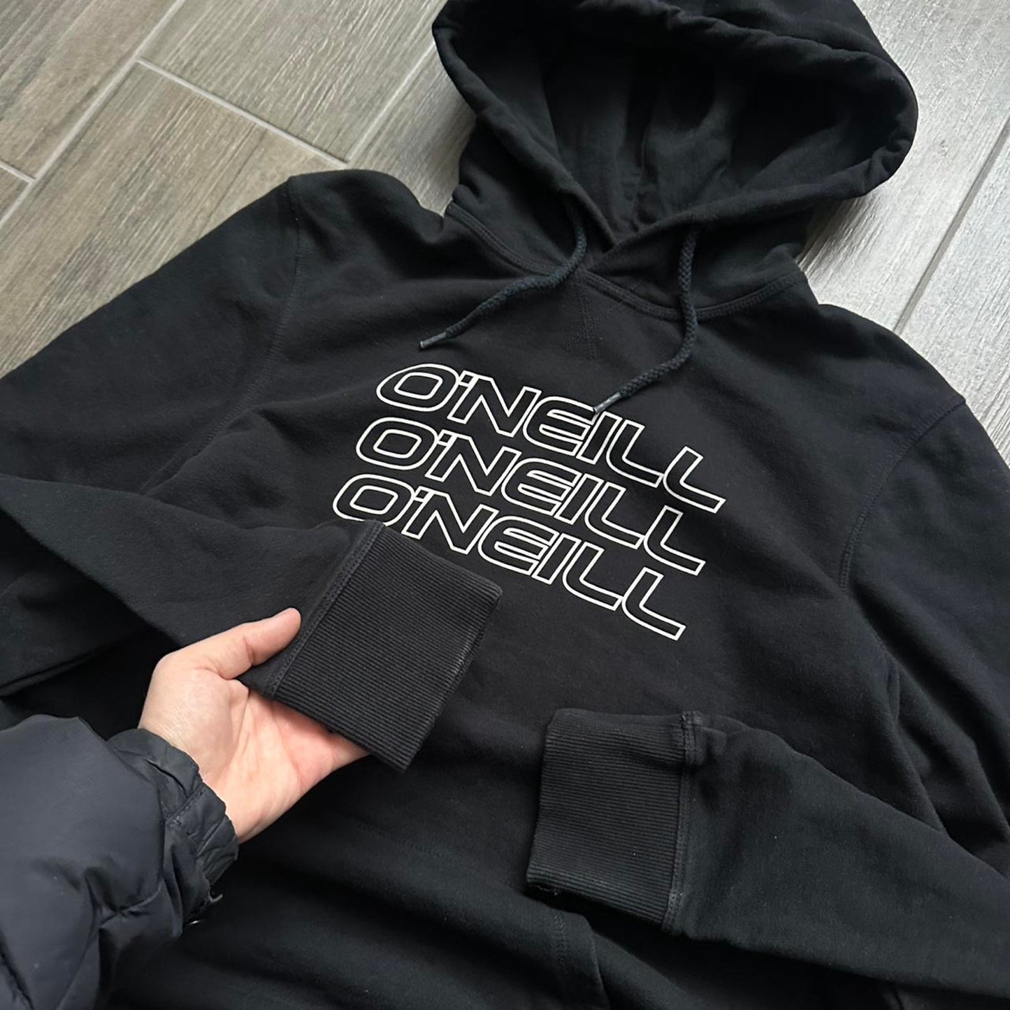 Oneill black hoodie with white logo