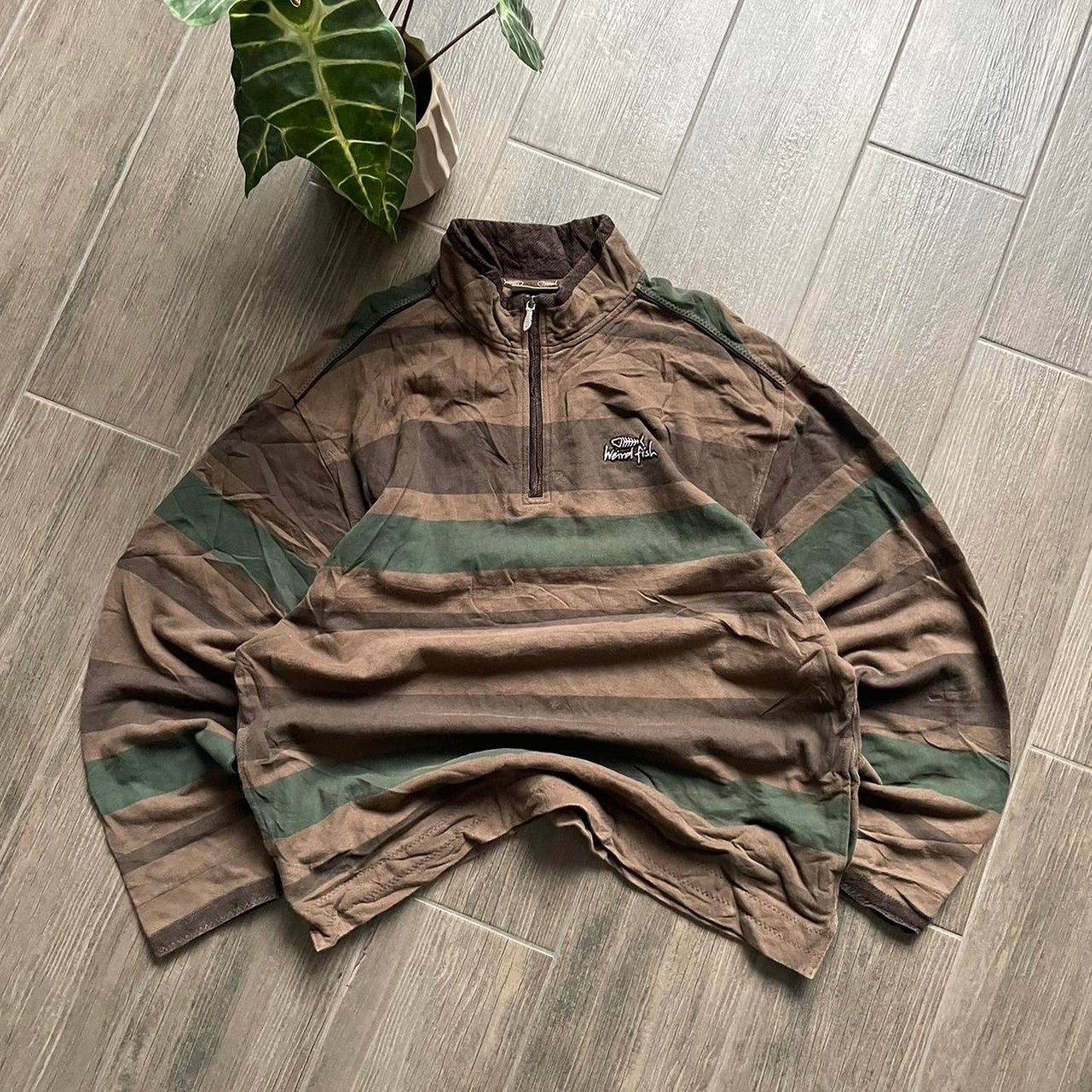 Weird Fish Y2K knitt baggy surf jumper XL