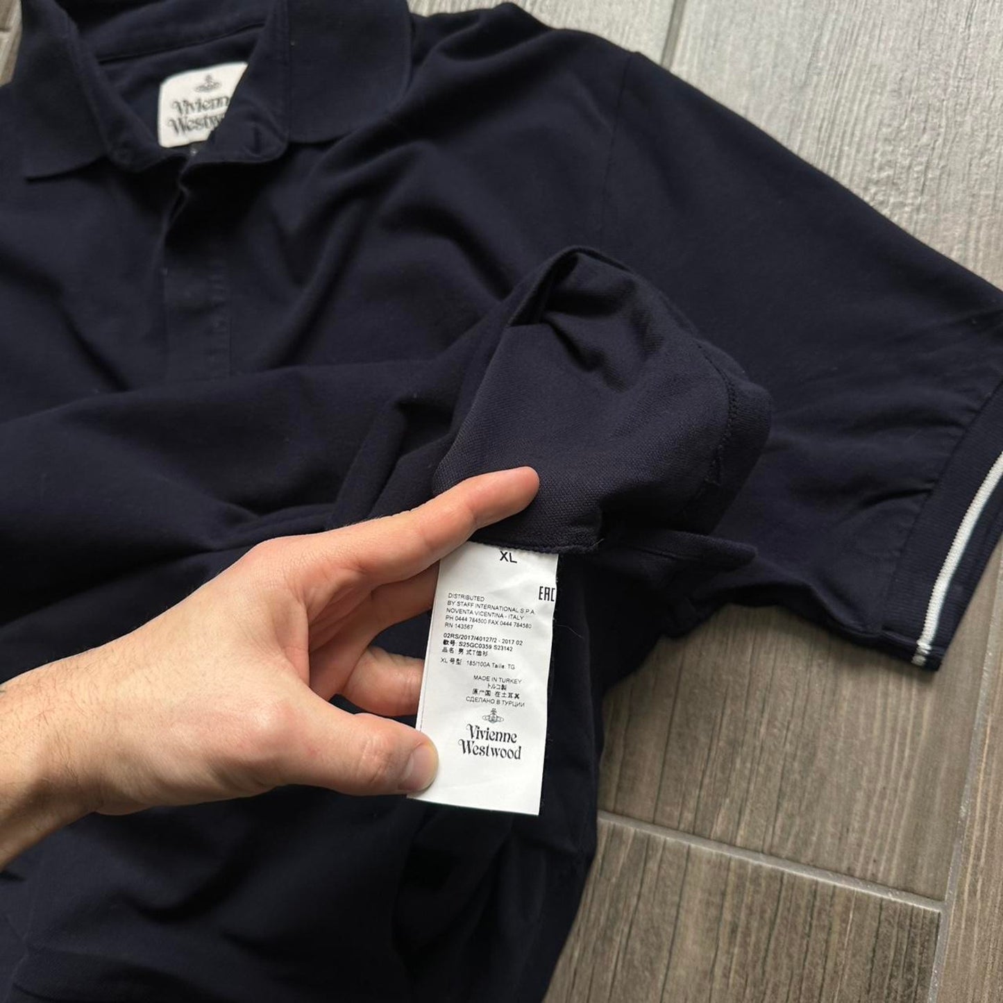 Vivienne westwood navy y2k polo