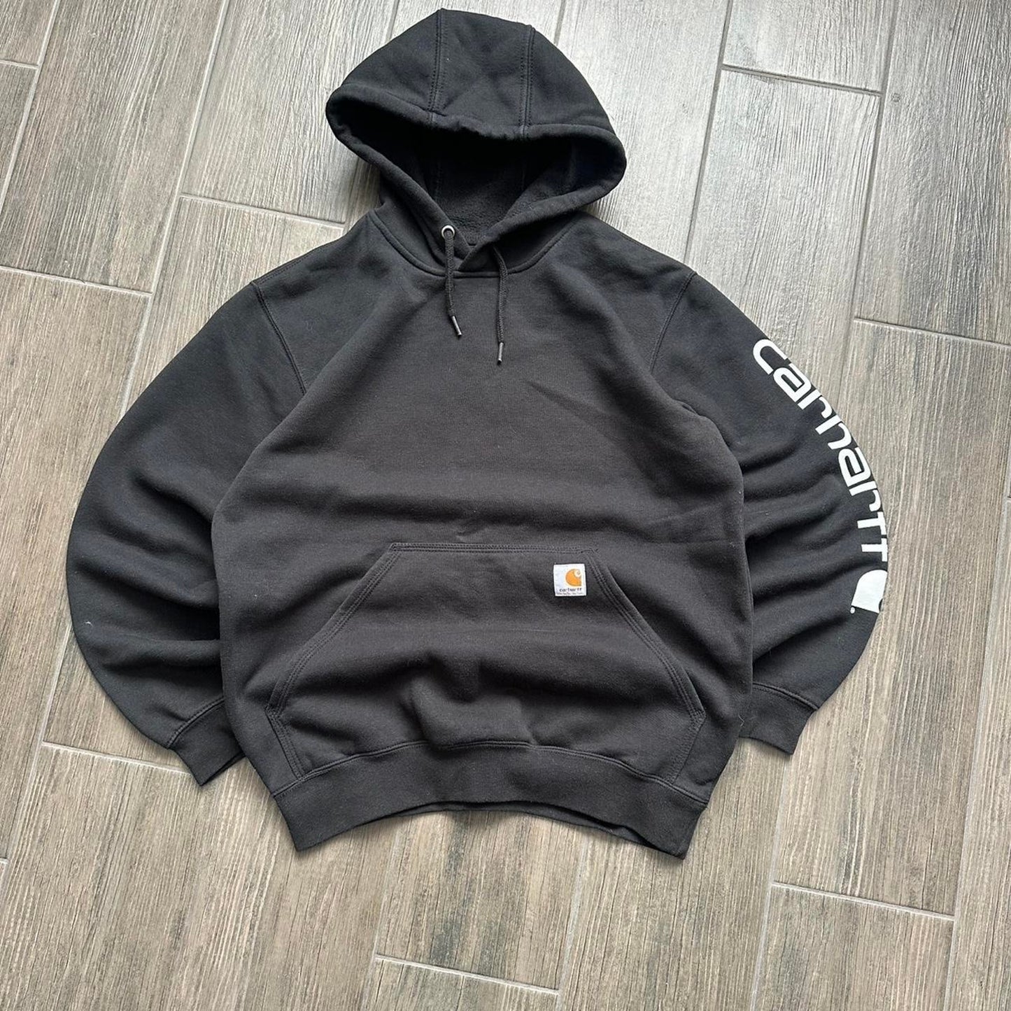 Carhartt skater black baggy hoodie