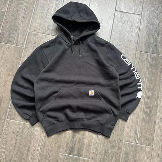 Carhartt skater black baggy hoodie