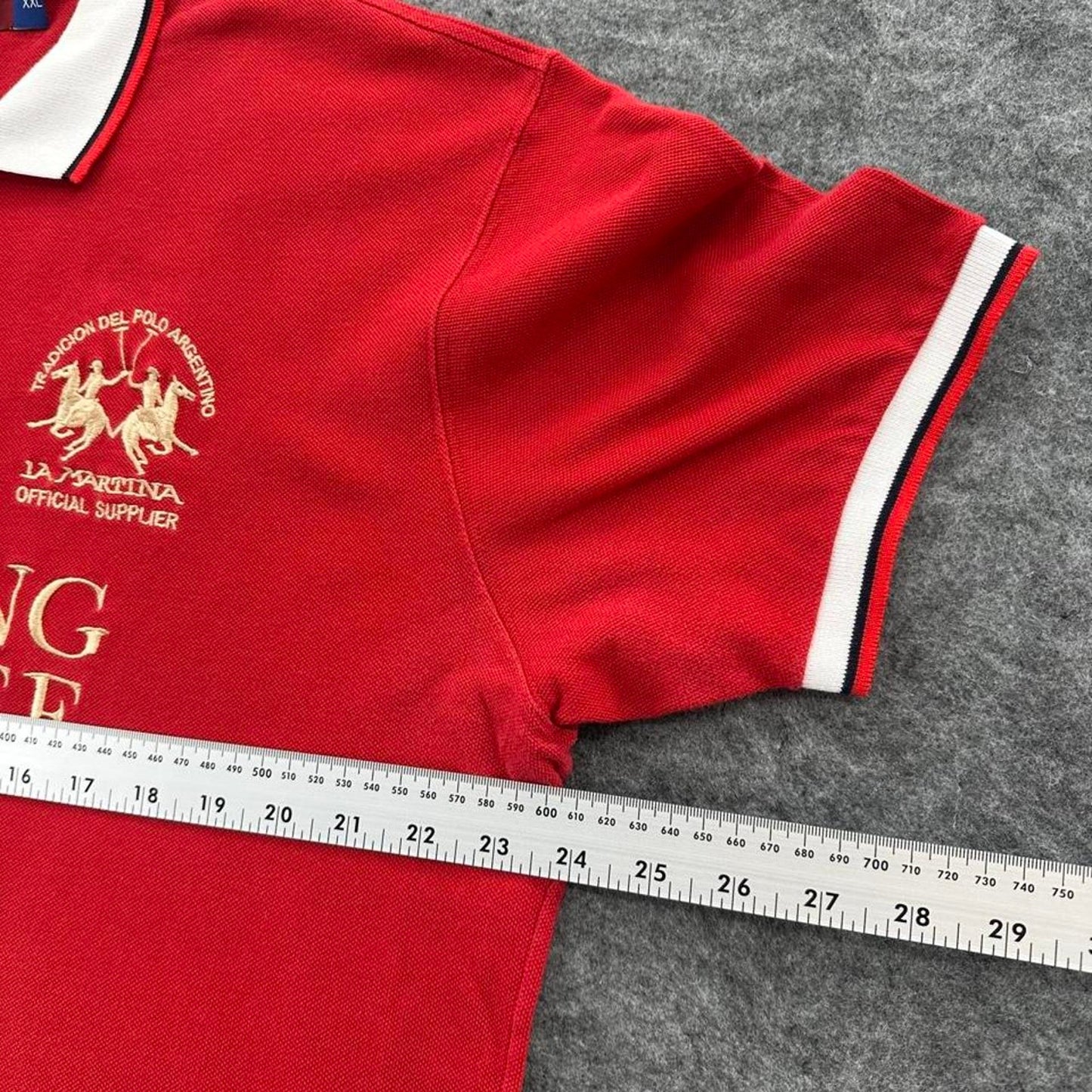 La martina red polo shirt
