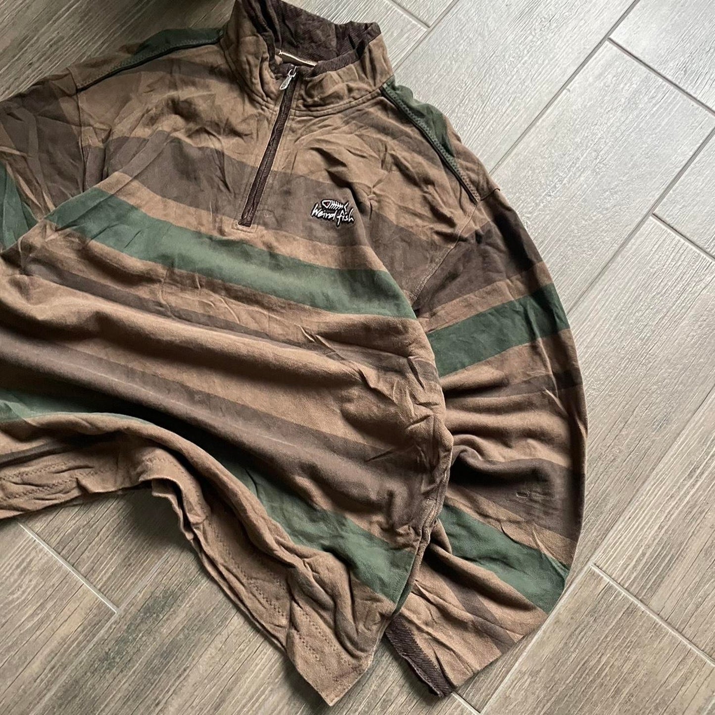 Weird Fish Y2K knitt baggy surf jumper XL