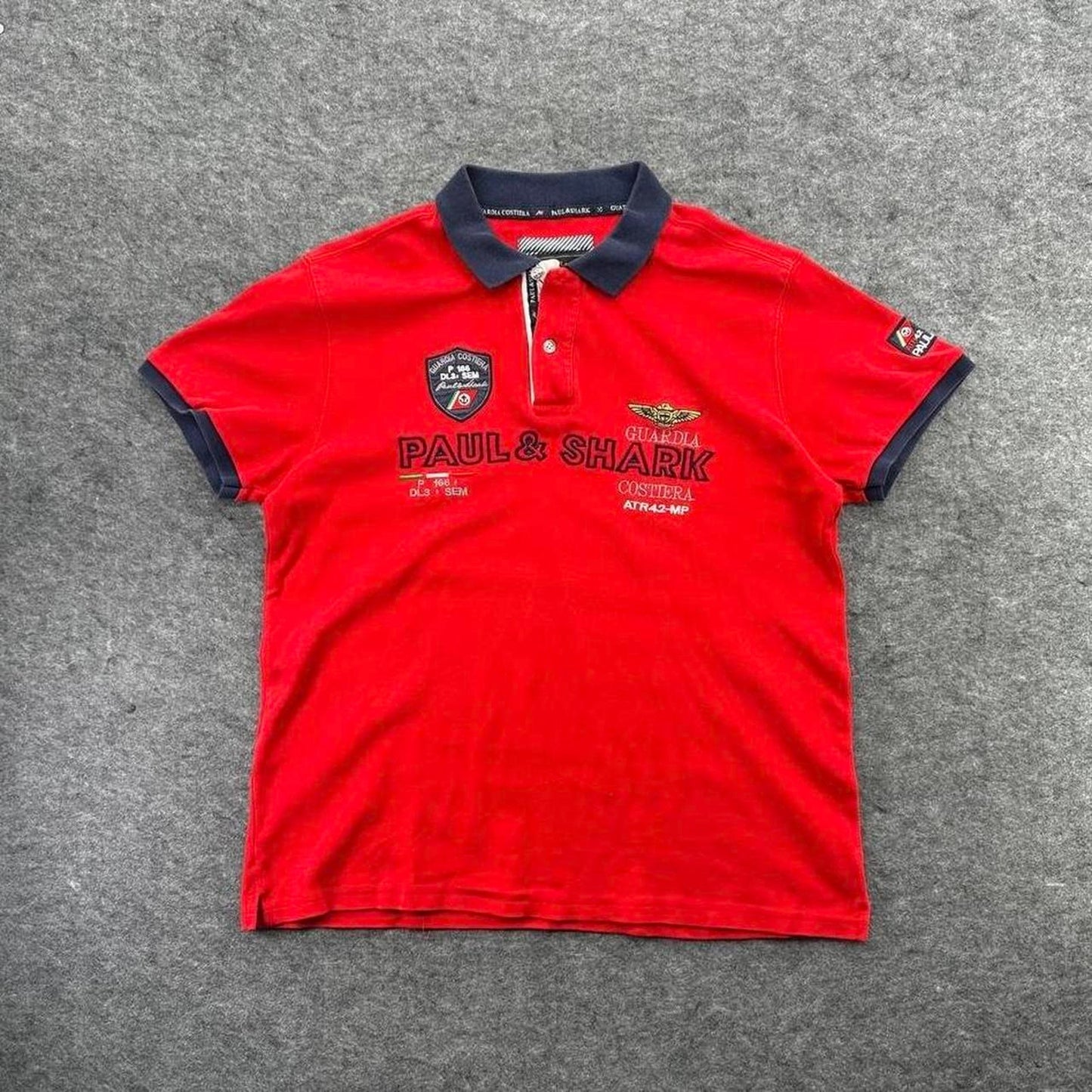 Paul shark red polo