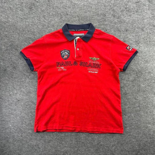 Paul shark red polo
