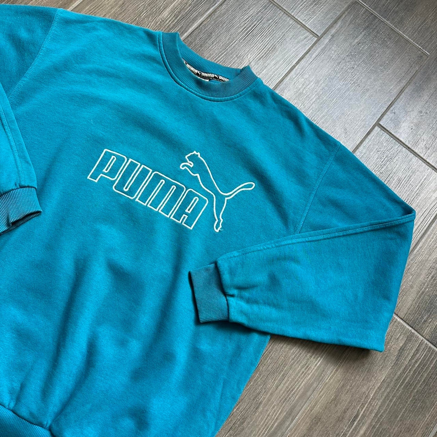 Puma blue crewneck sweatshirt