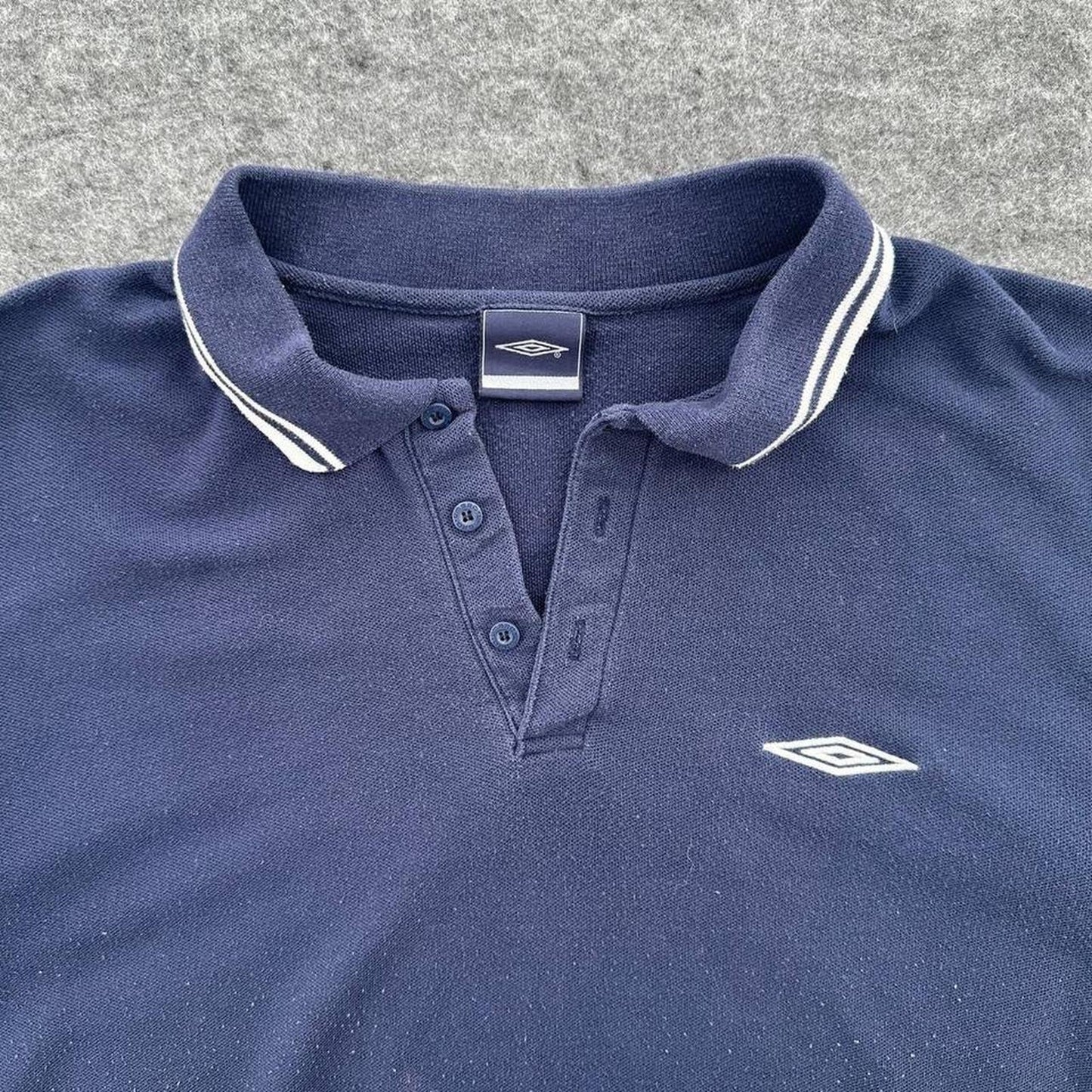 Umbro navy blue polo shirt