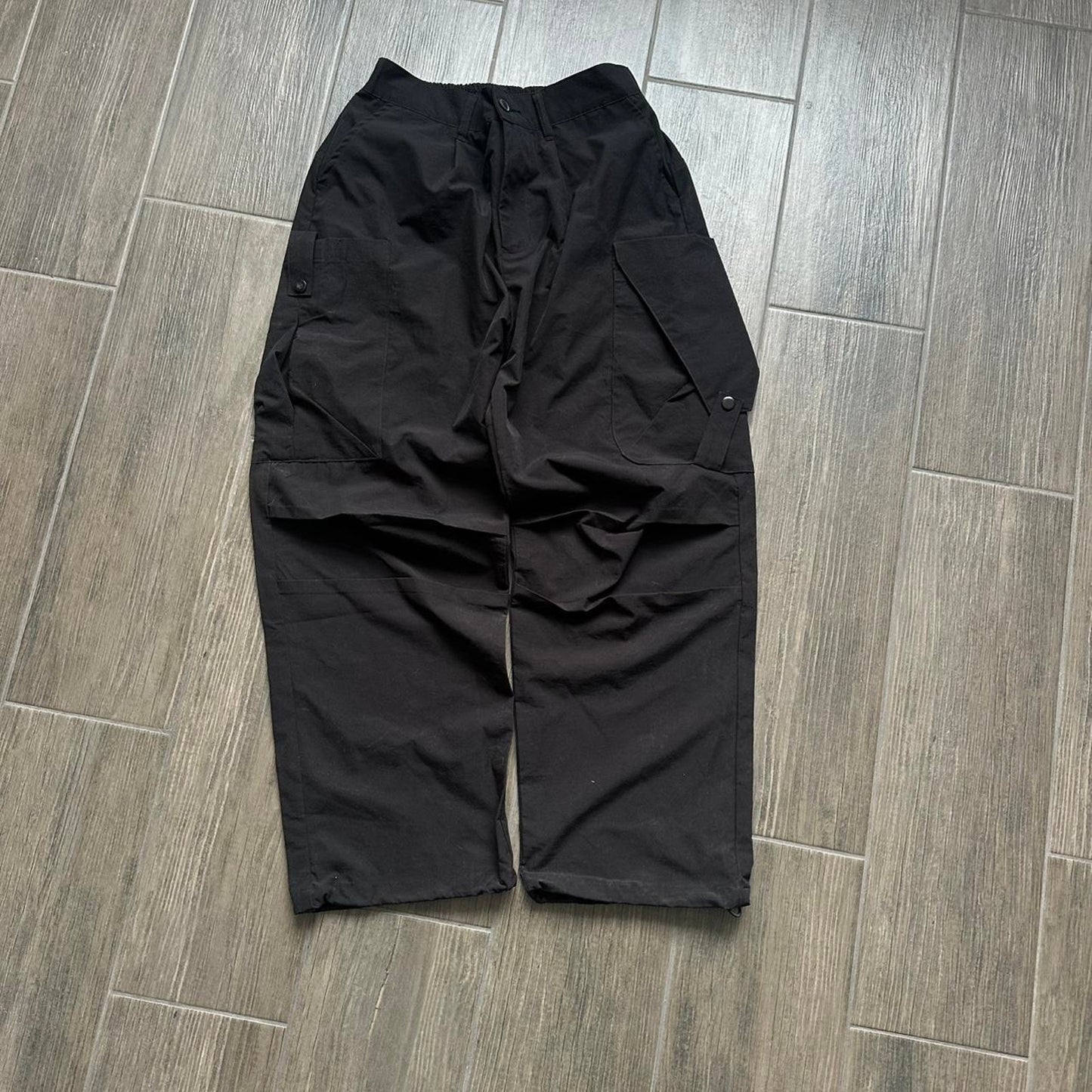 Black cargo waterproof pants