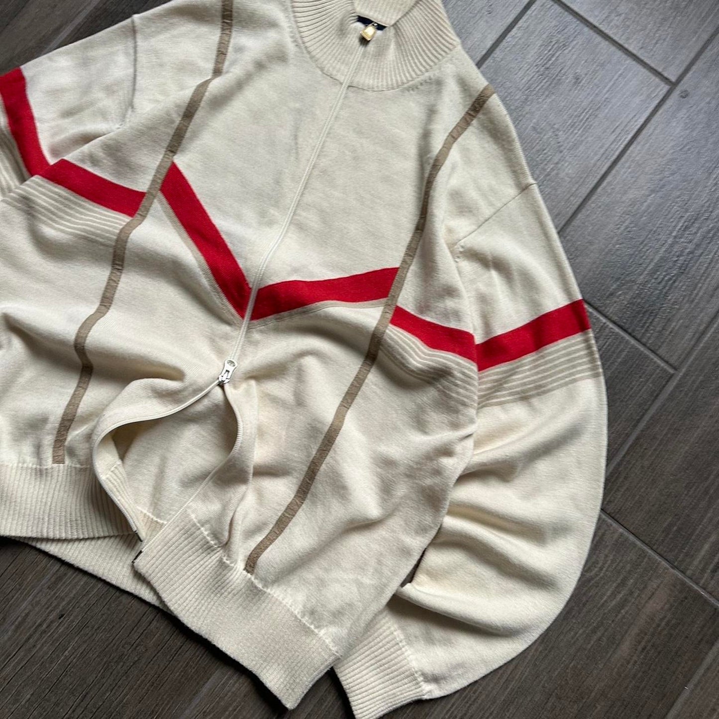 Y2k Japanese style zip L jumper
