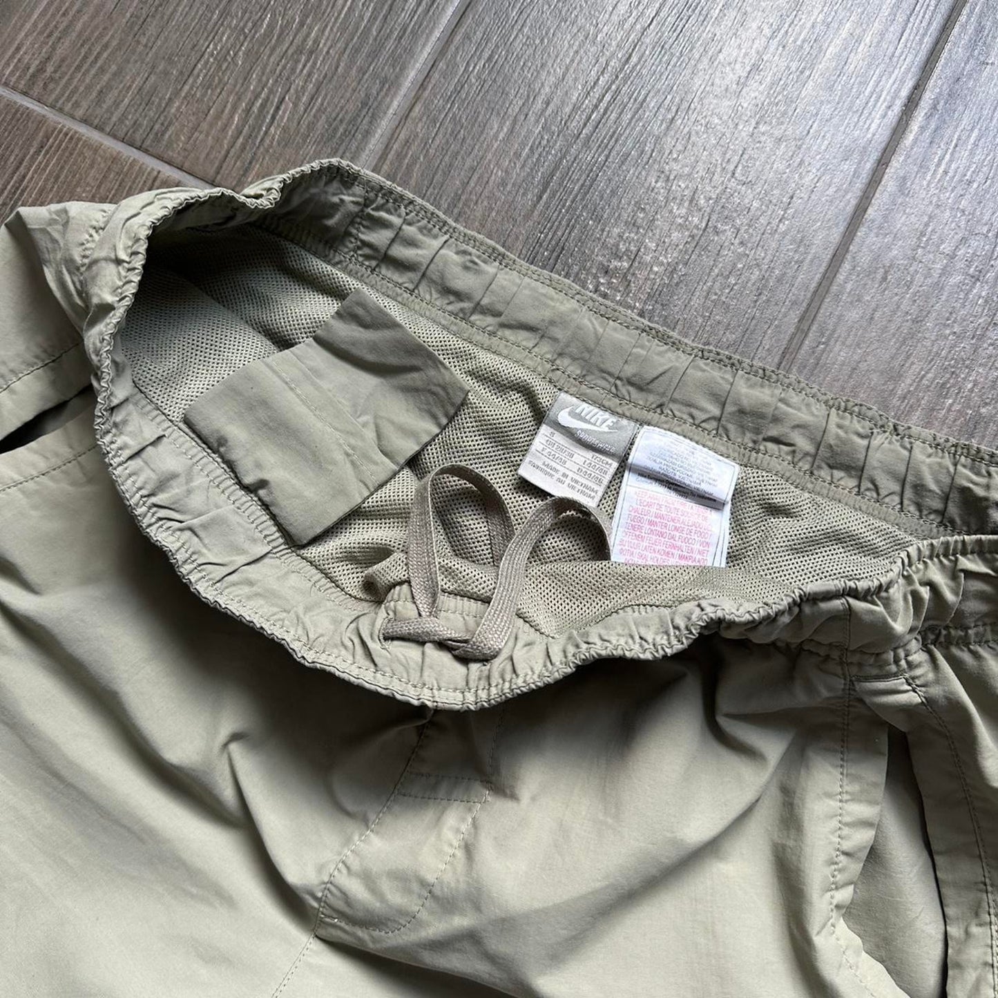 Nike khaki green shorts with