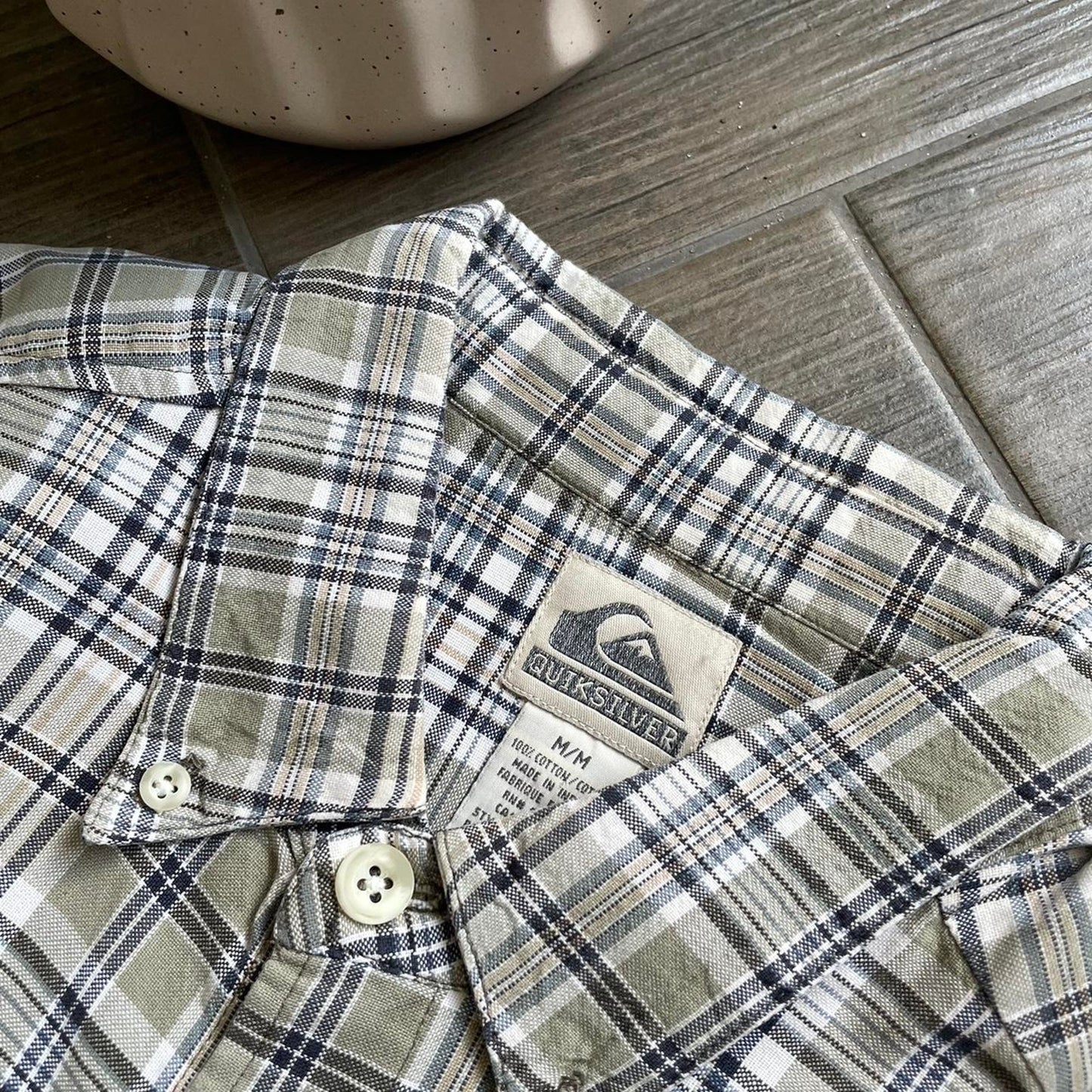 Quiksilver flannel y2k surf shirt