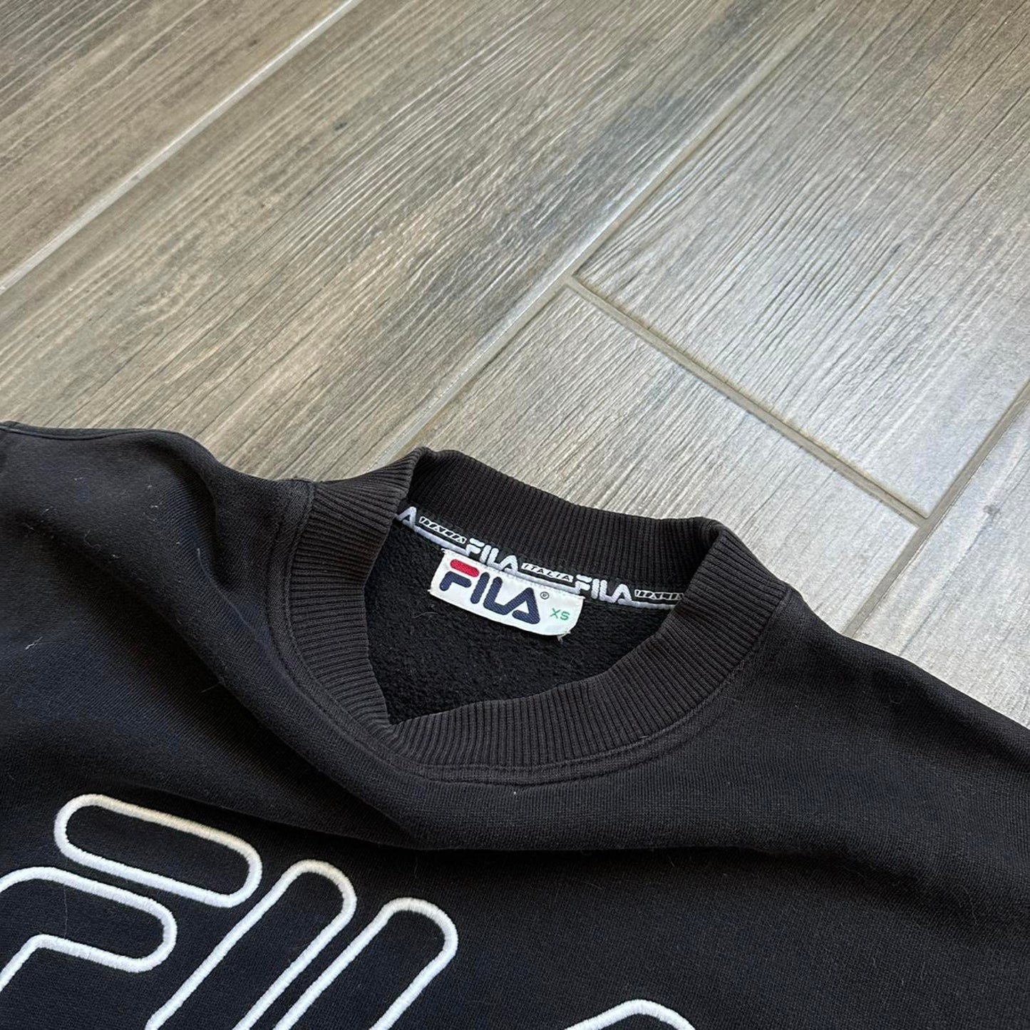 Fila black crewneck sweatshirt