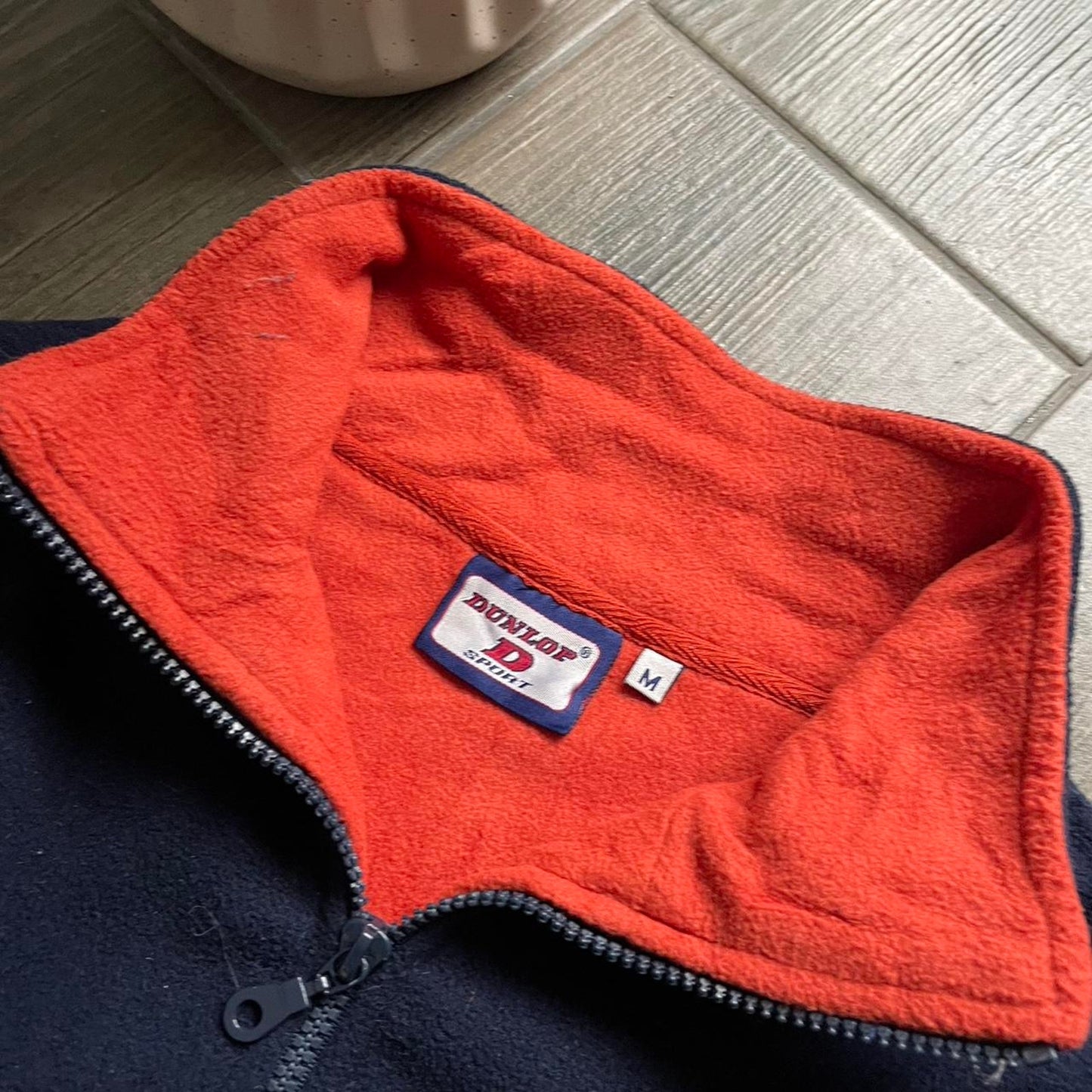 Dunlop gorpcore fleece y2k baggy jumper M-L