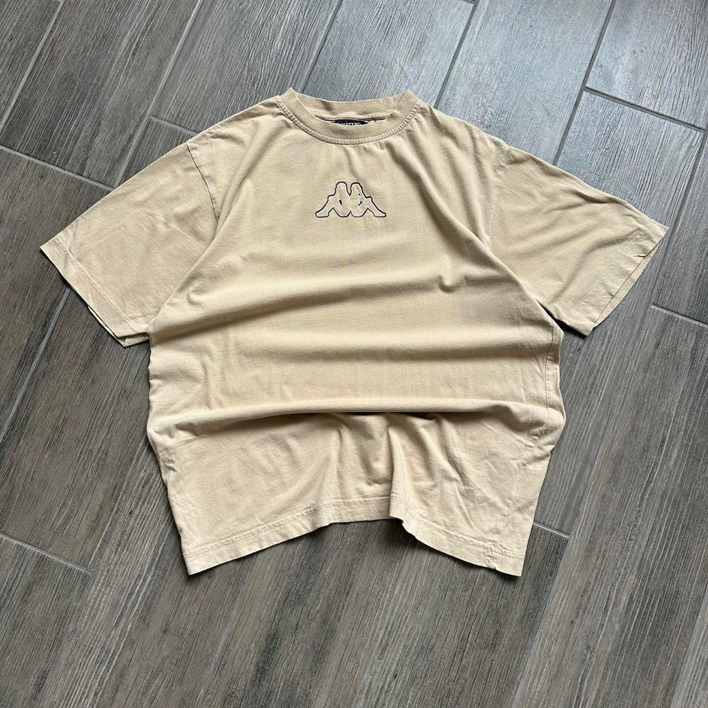 Kappa tan cropped tee