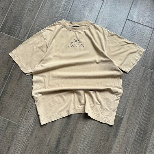 Kappa tan cropped tee