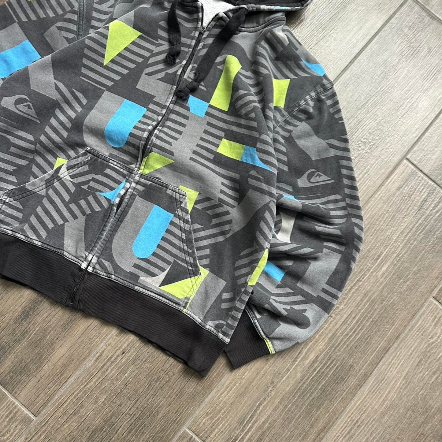 Vintage quiksilver baggy surf wear hoodie