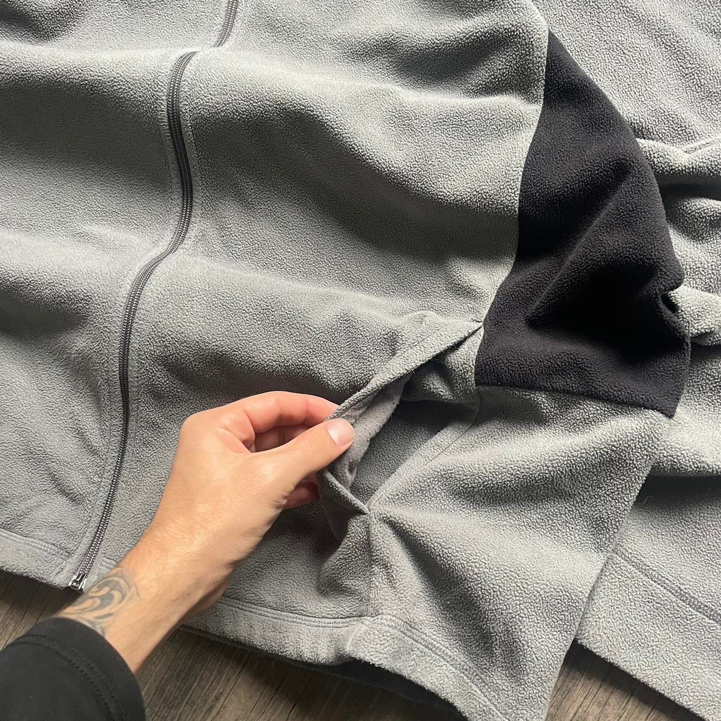 Reebok grey boxy fit y2k XXL jumper