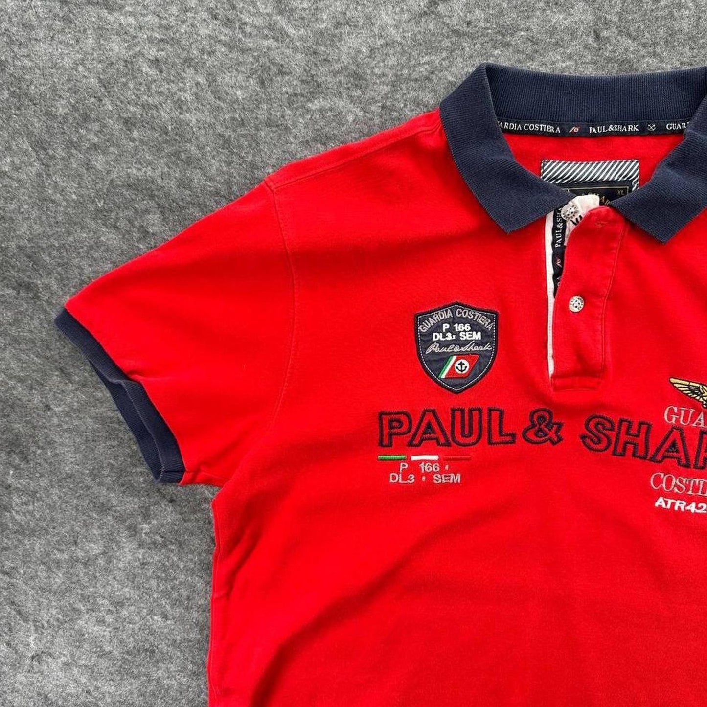 Paul shark red polo