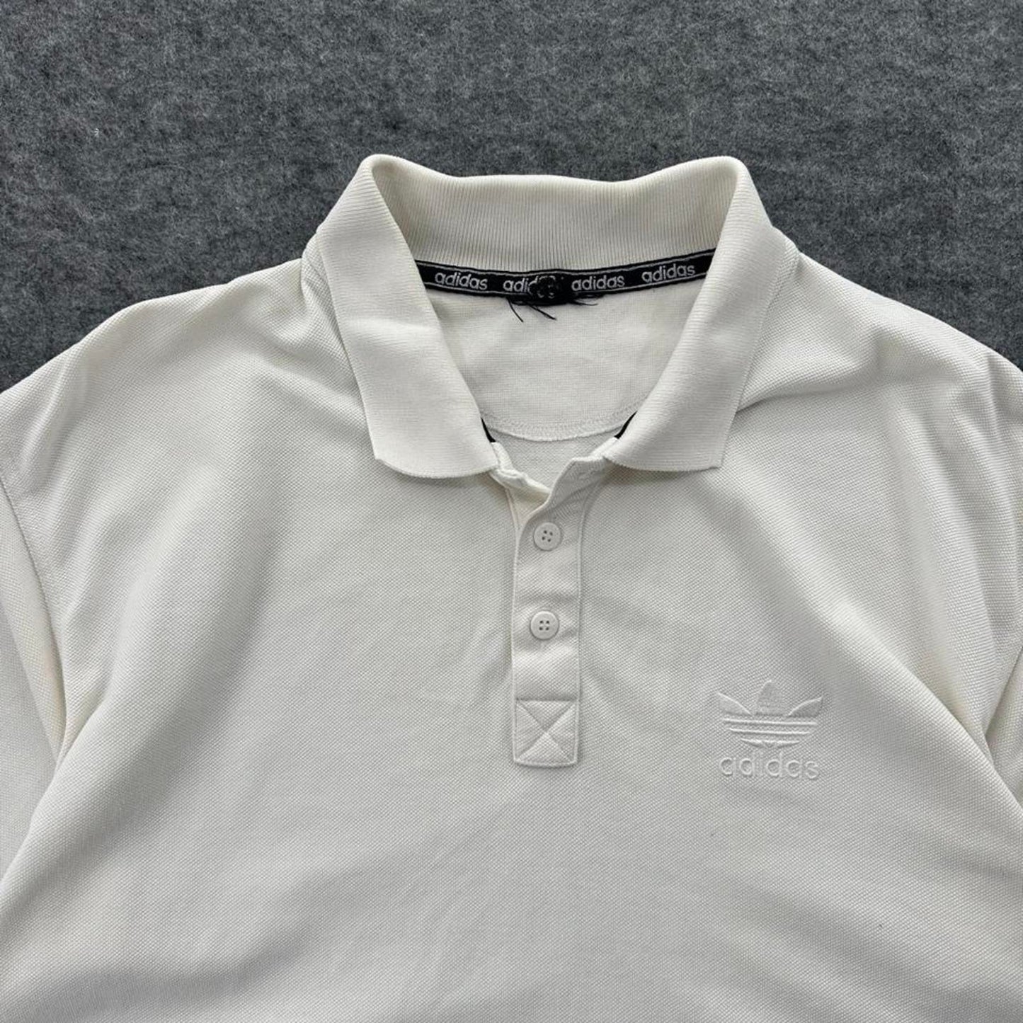 Adidas white polo shirt