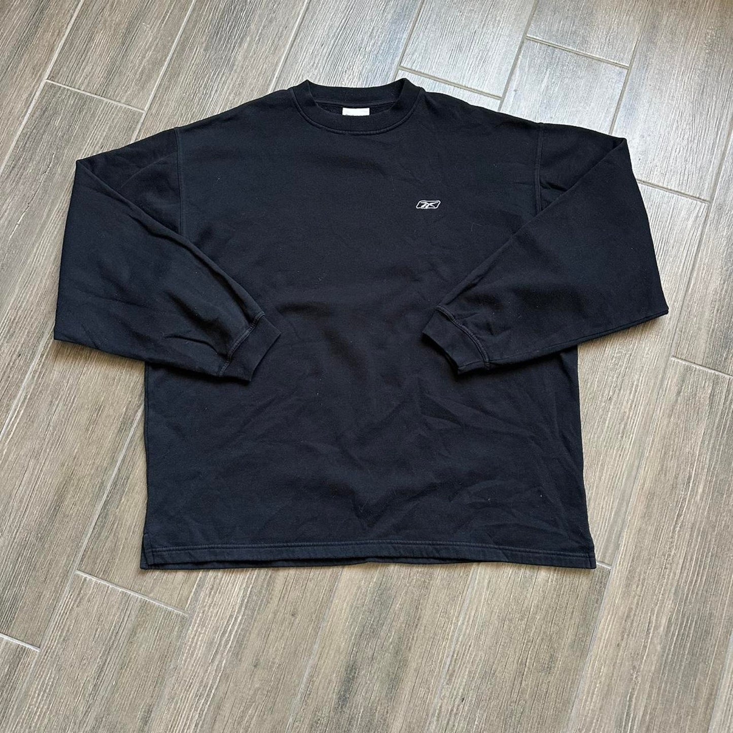 Reebok black y2k sweatshirt