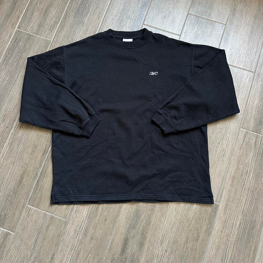 Reebok black y2k sweatshirt