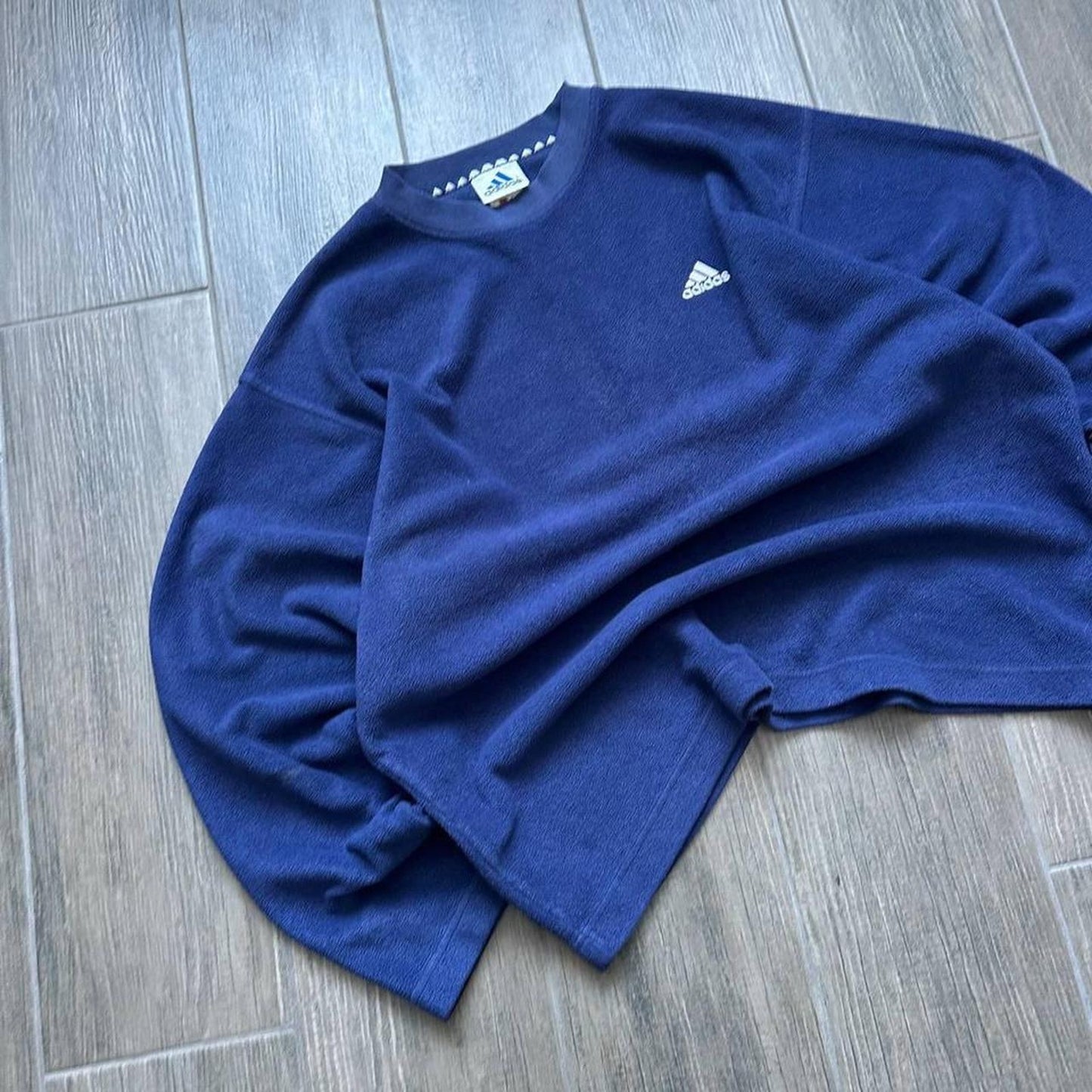 Adidas fleece oversized y2k L jumper