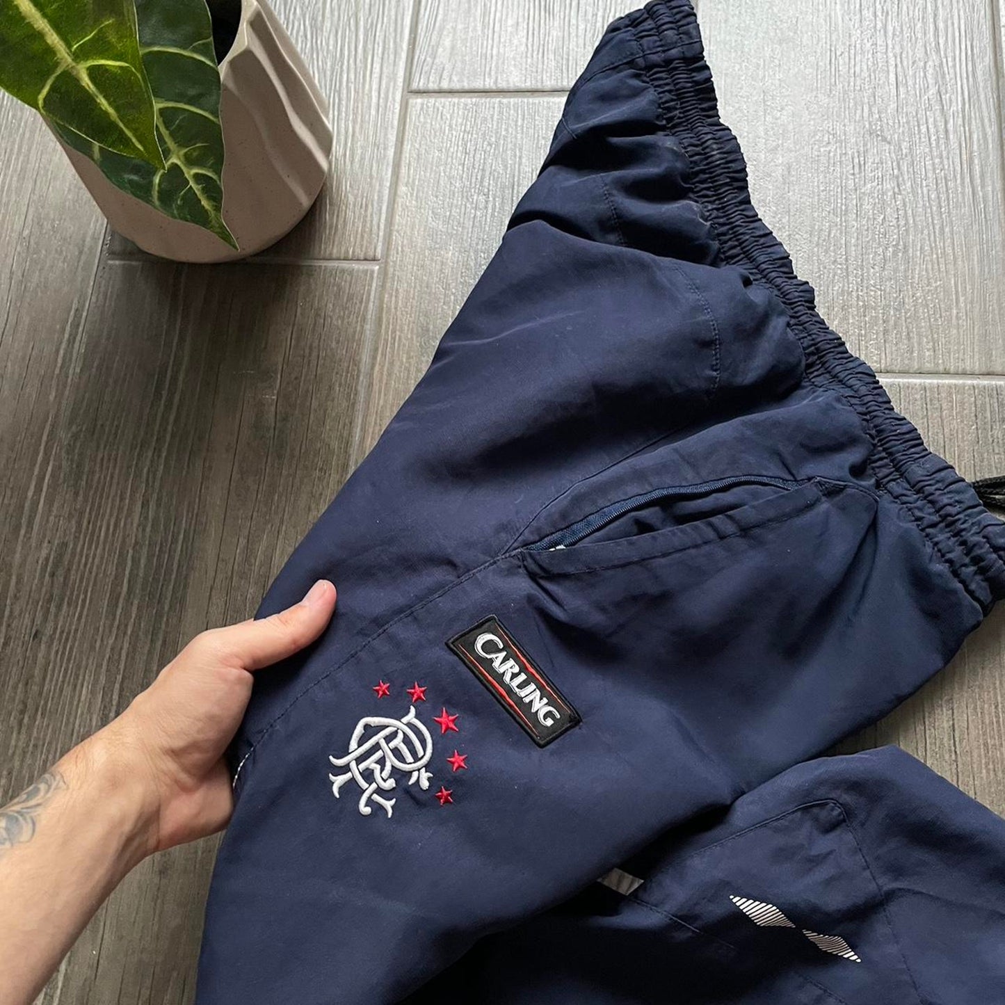 Umbro nylon y2k streetwear navy XL pants