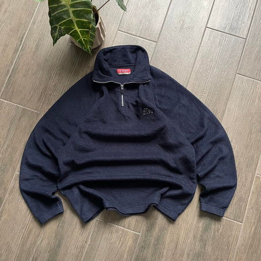 Kappa fleece navy y2k baggy jumper