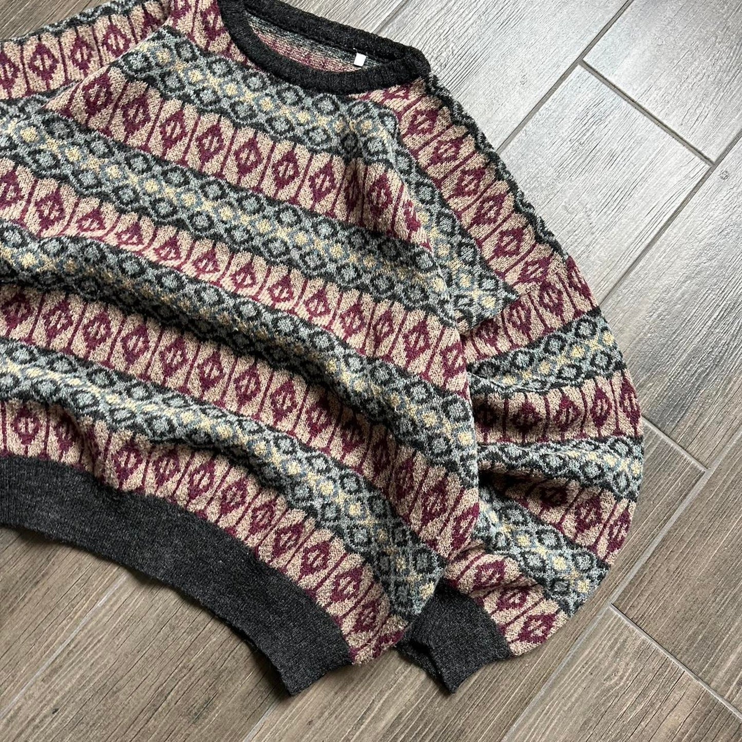 Y2k vintage wool made in Italy grandpacore L-XL sweater