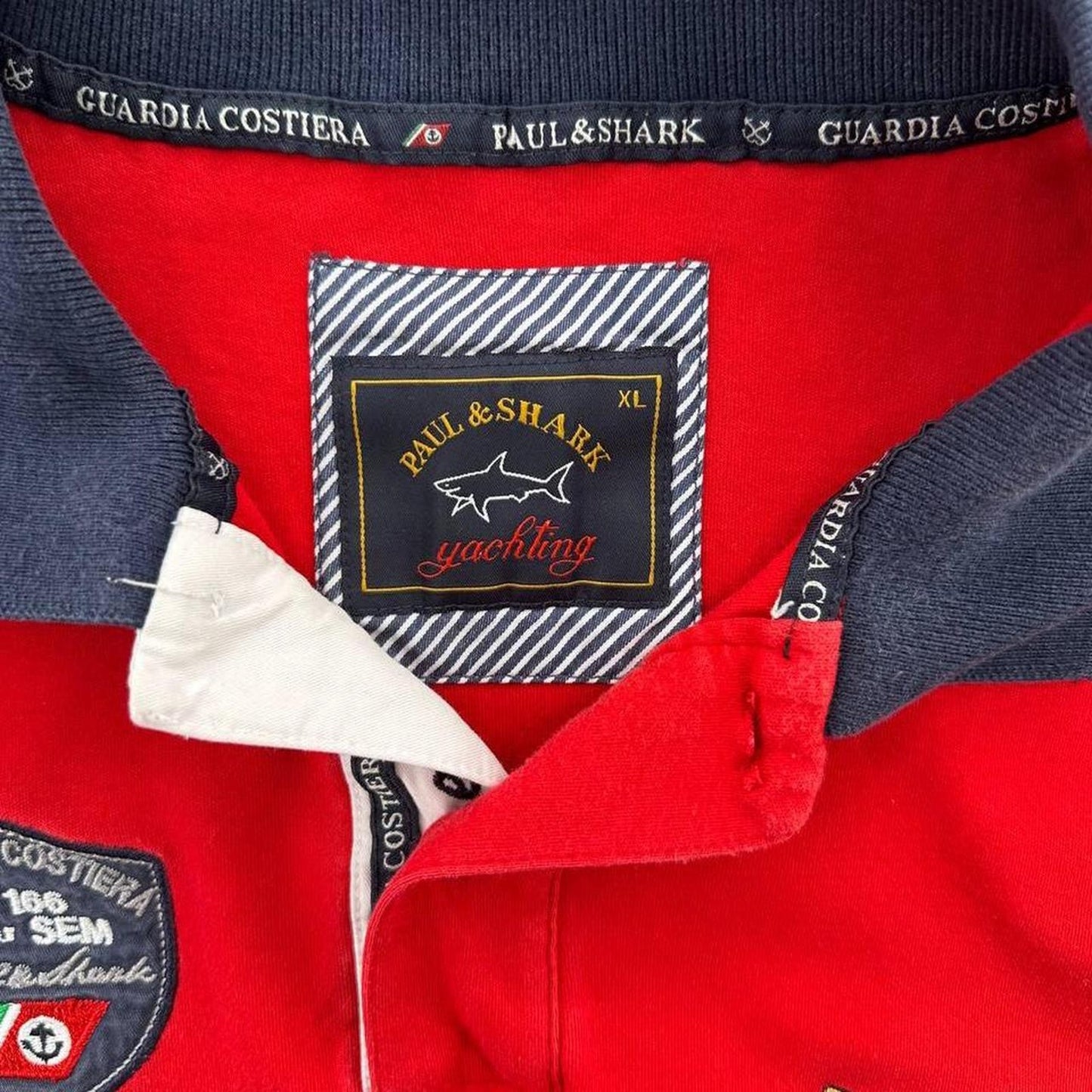 Paul shark red polo