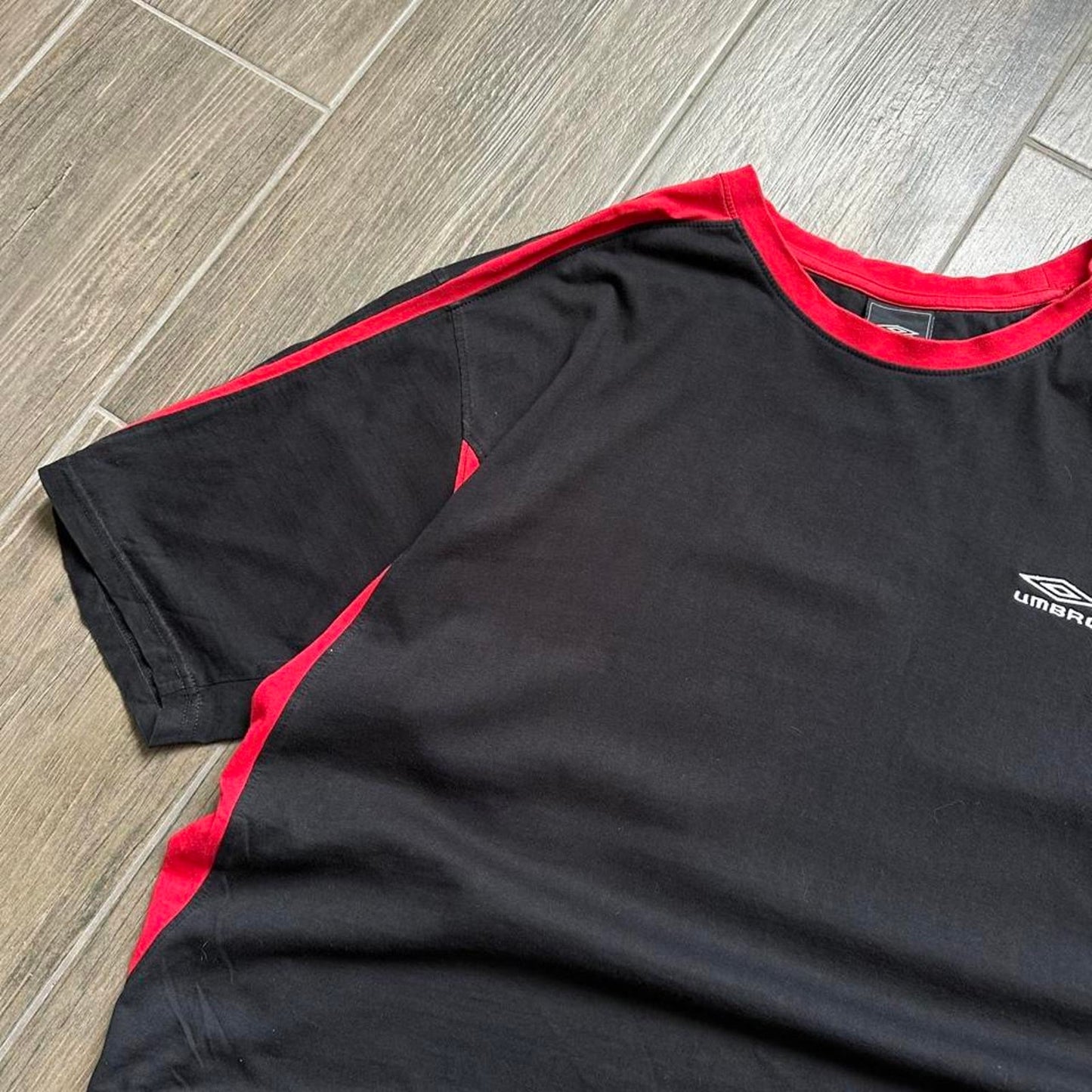 Umbro black and red sportswear t-shirt