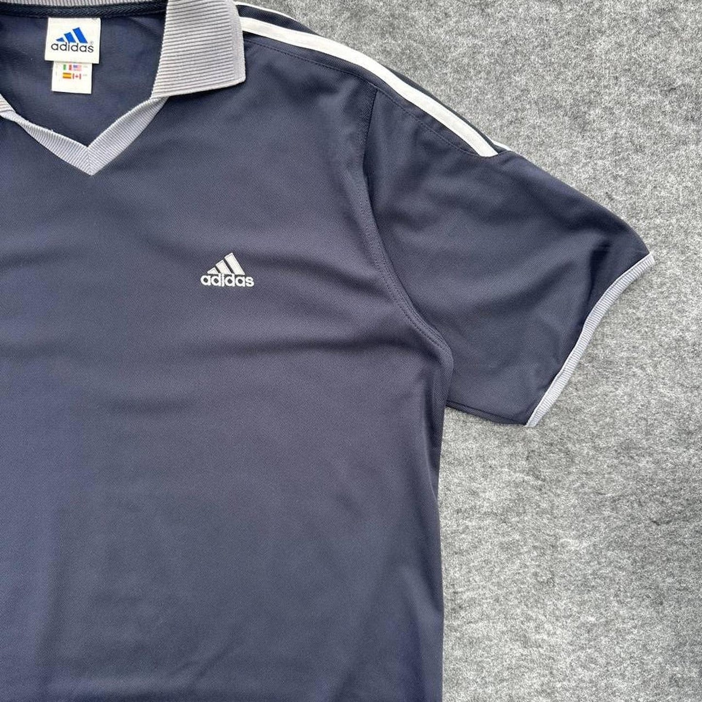 Adidas navy blue polo shirt