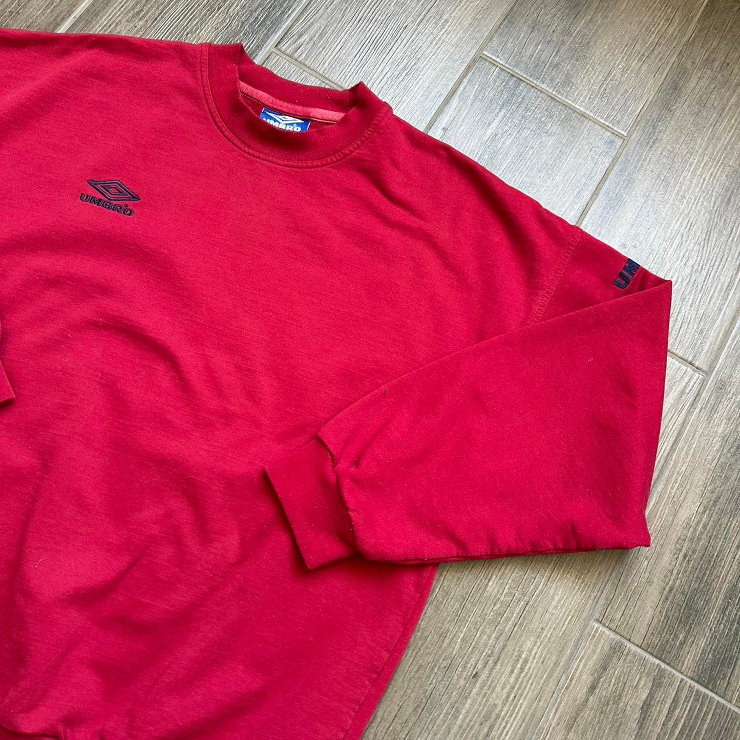Umbro red crewneck sweatshirt