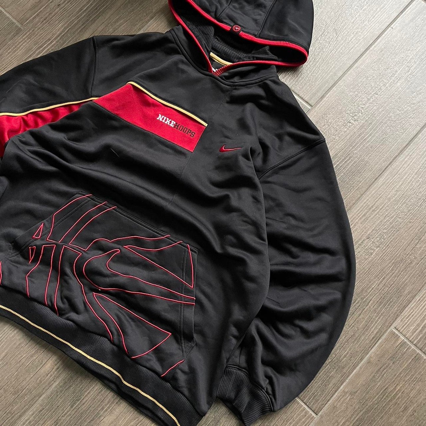 Nike black y2k vintage streetwear L hoodie