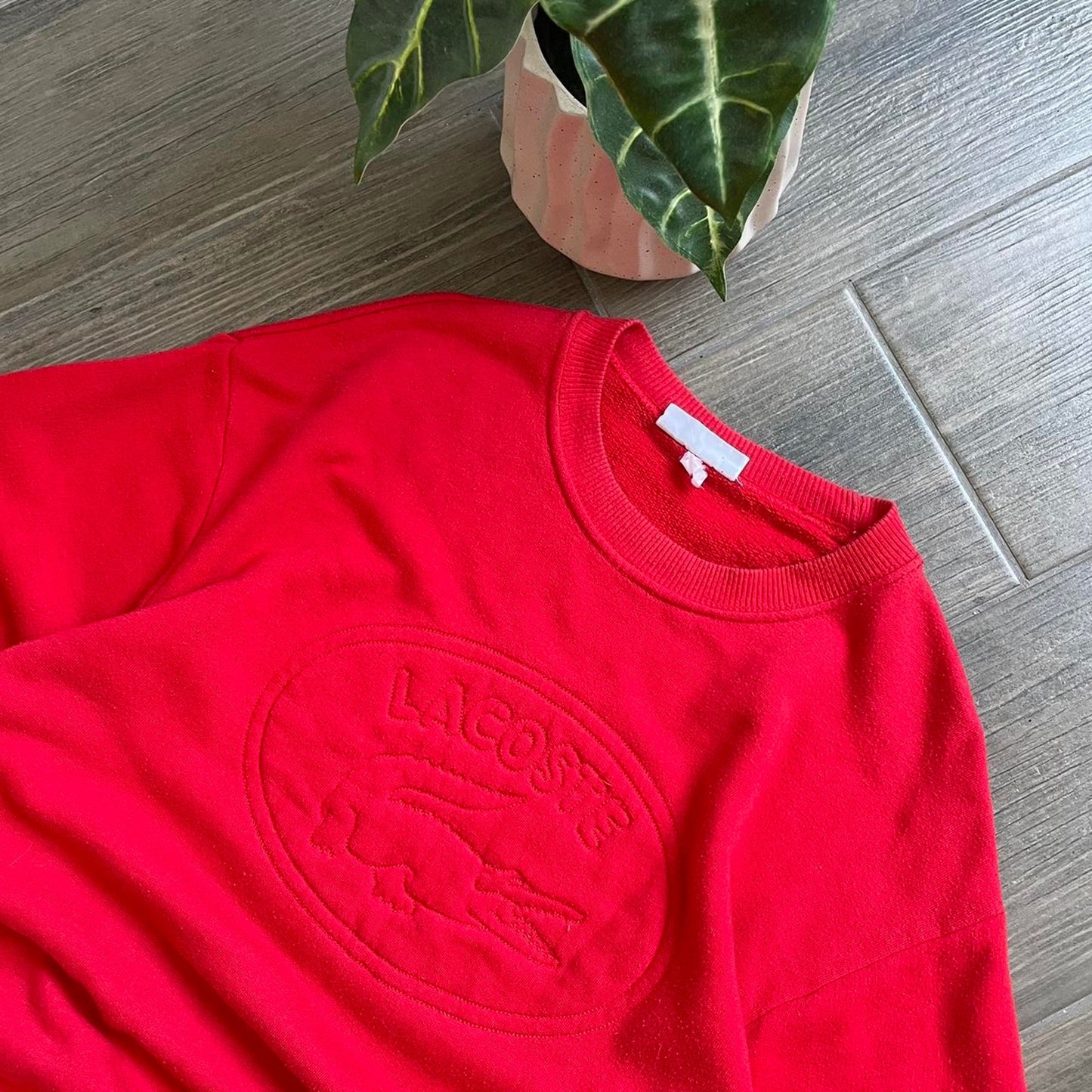 Lacoste big logo baggy vintage 90s sweatshirt