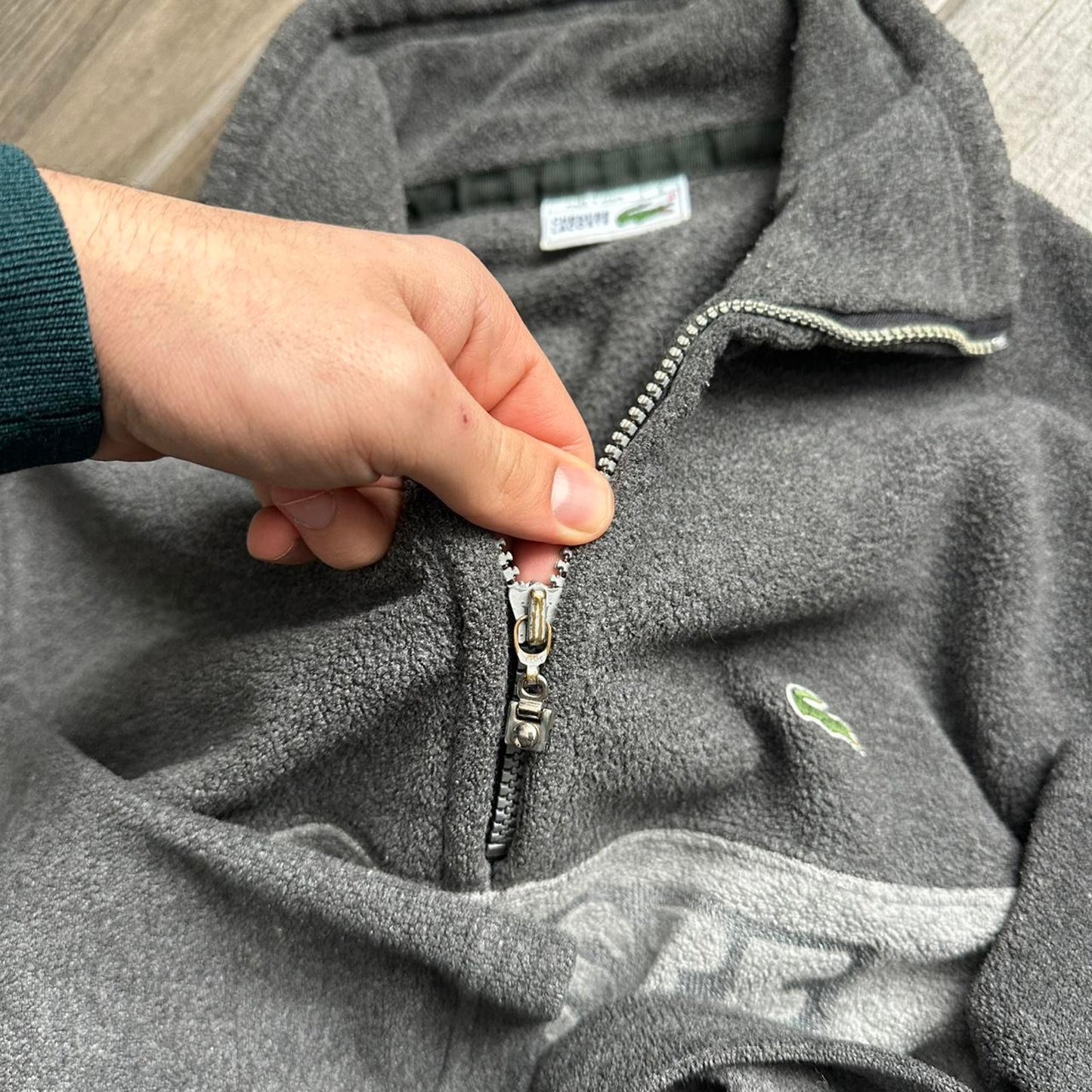 Lacoste vintage fleece jumper