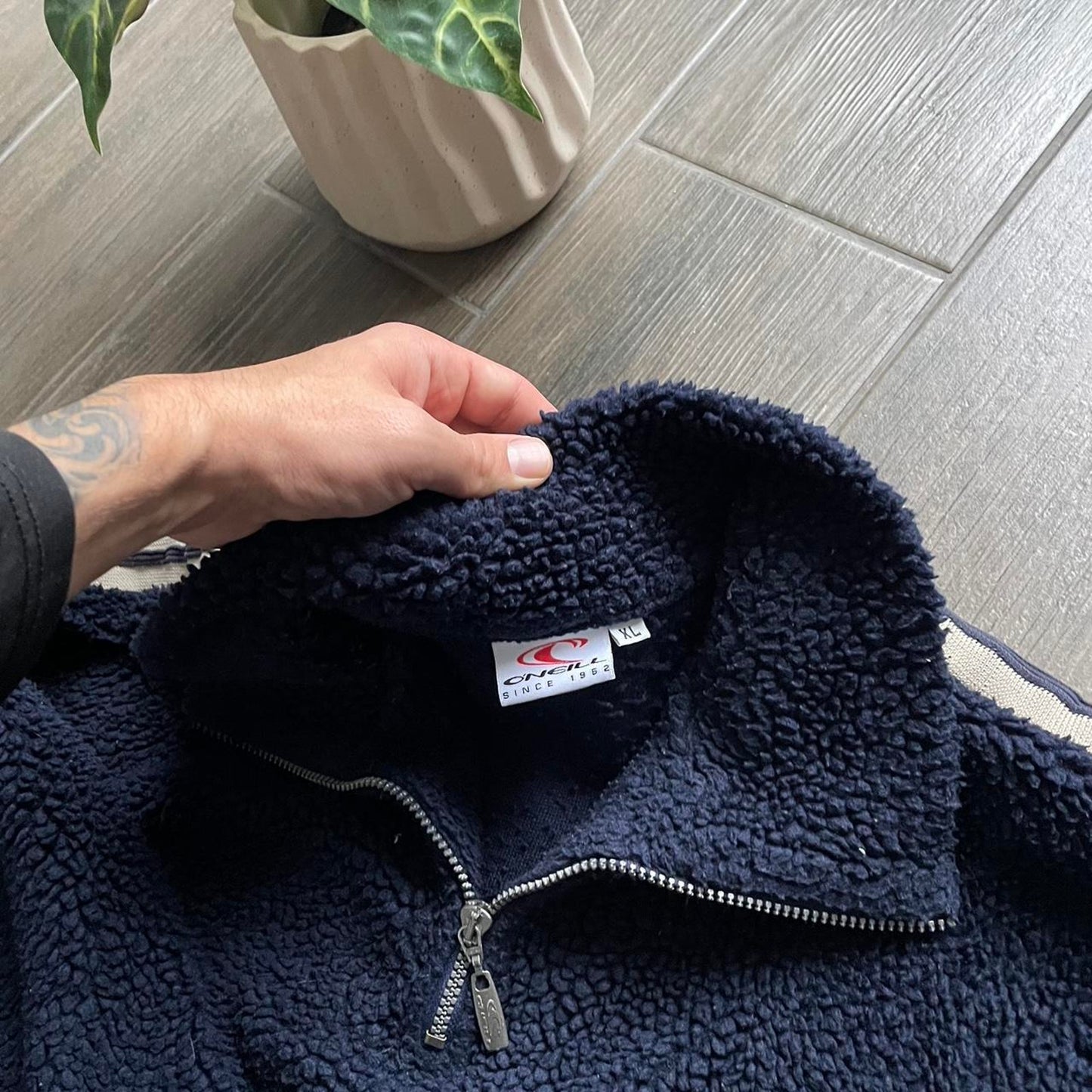 Y2K Oneill fleece navy baggy surf jumper XL