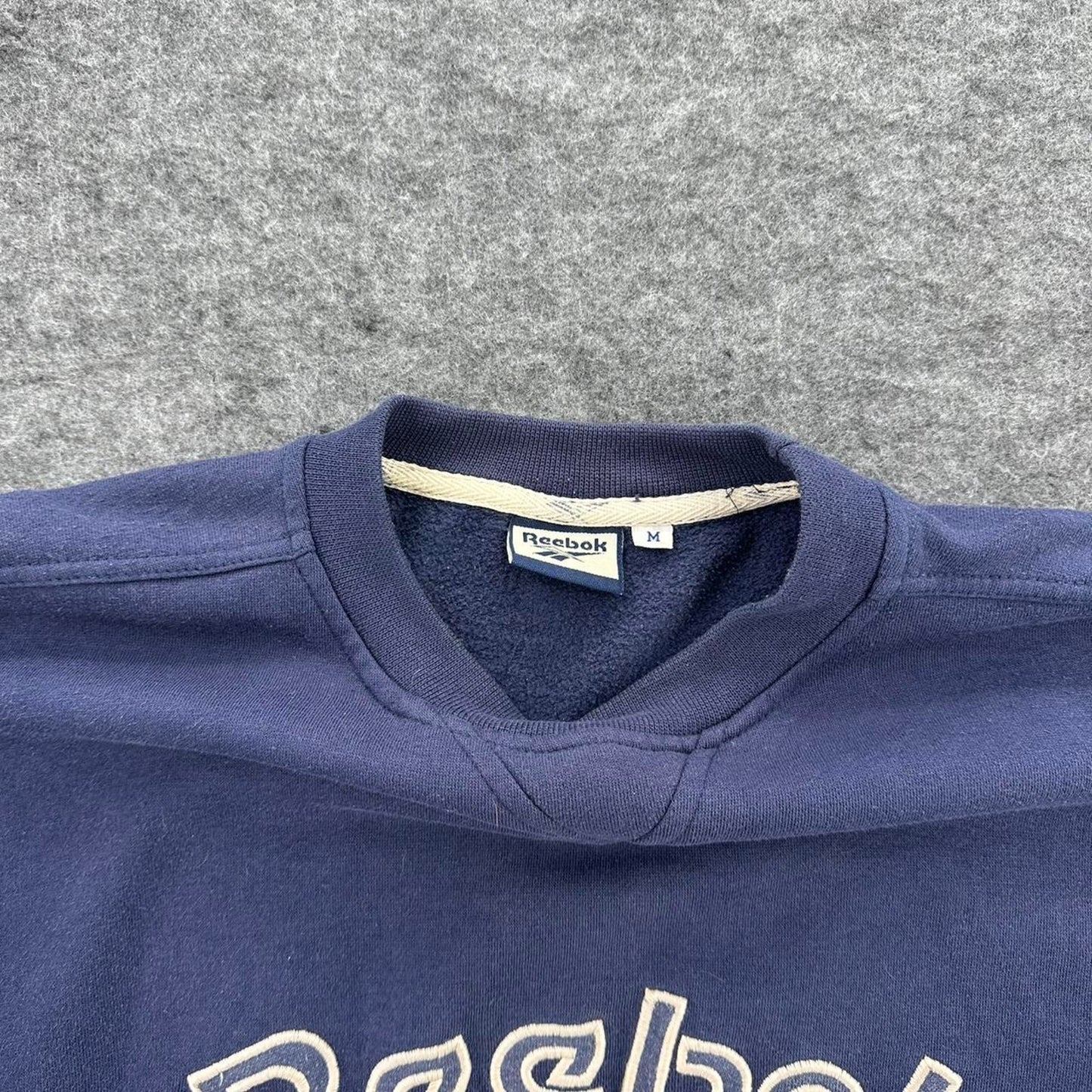 90s reebok spellout logo sweatshirt