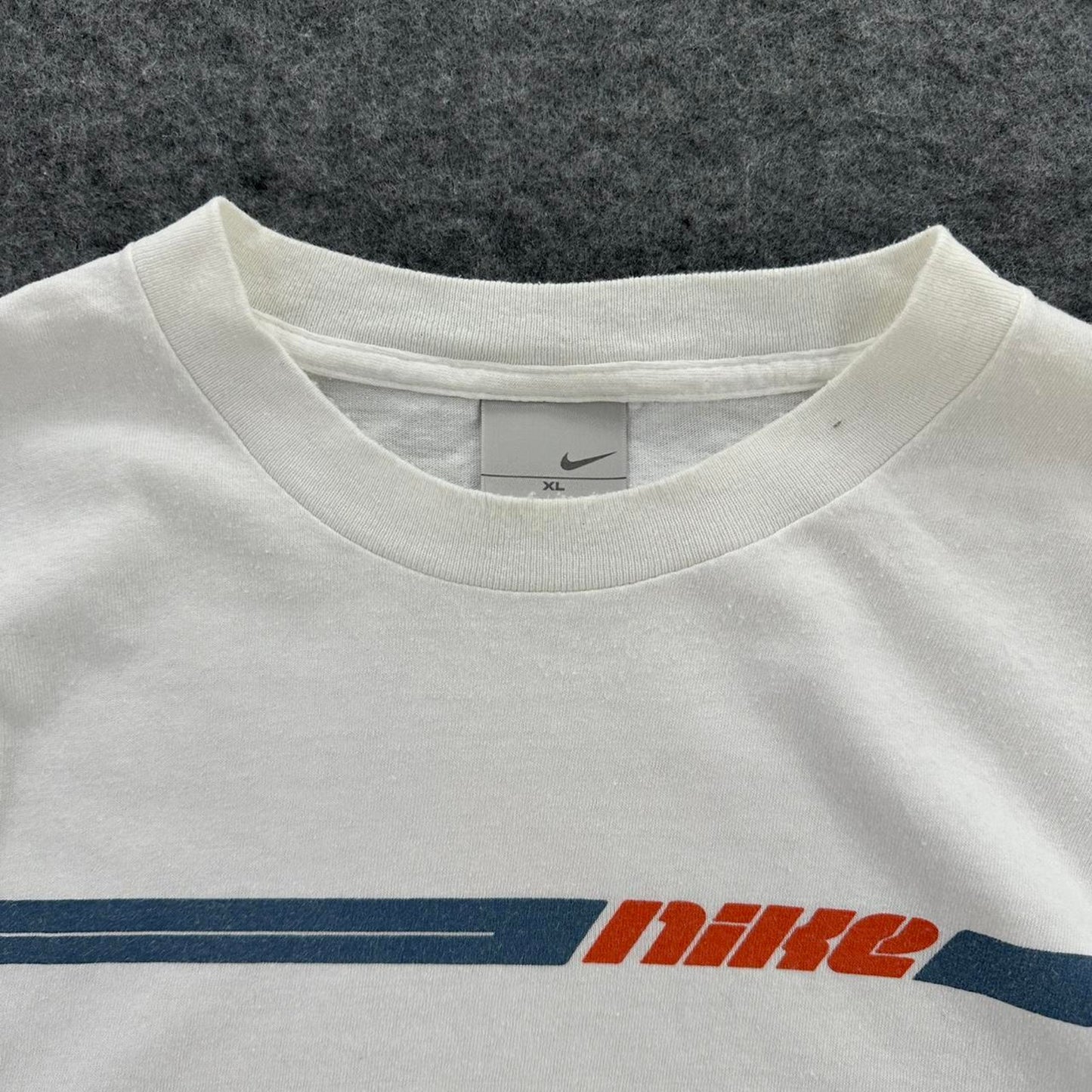 Nike white t shirt with red