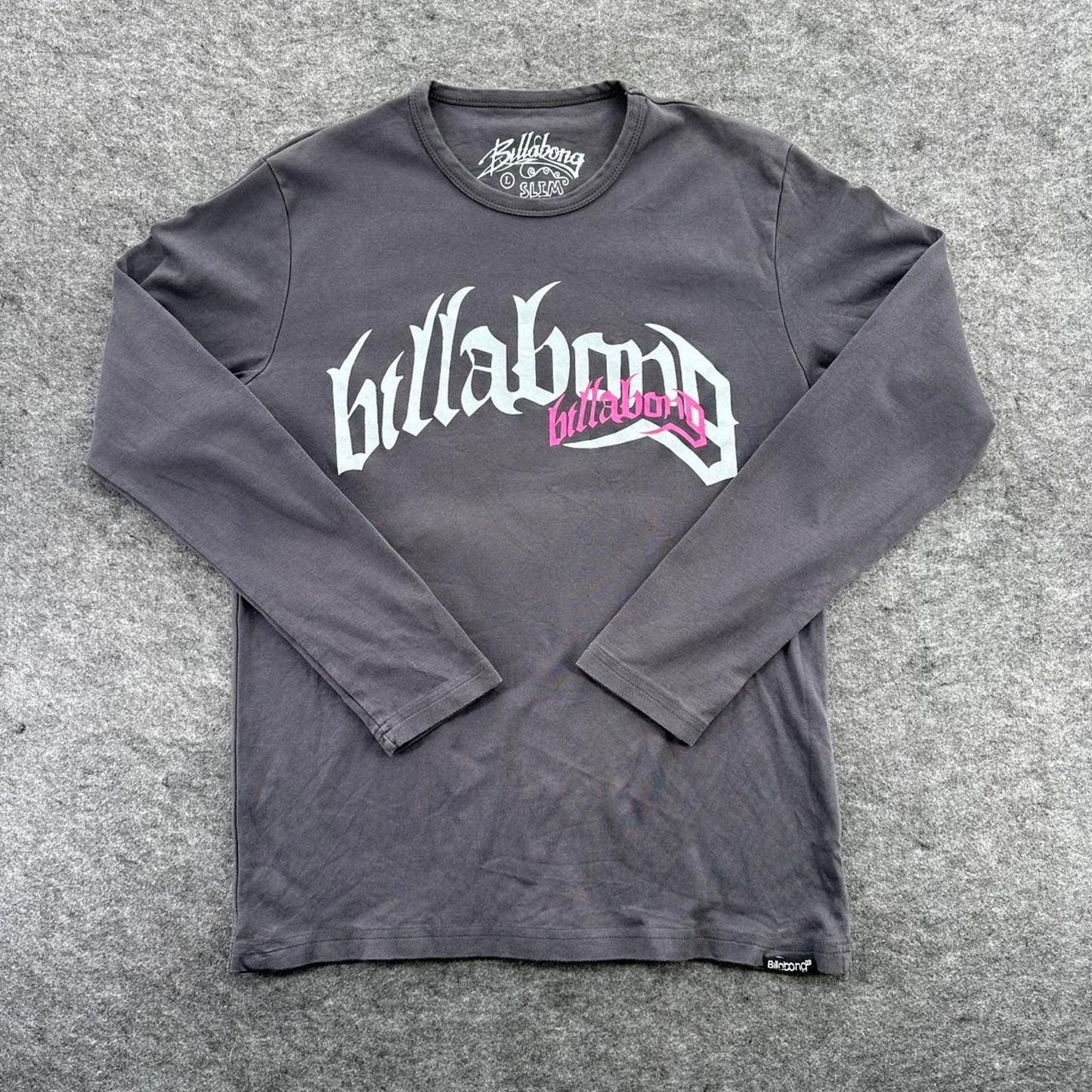 Billabong grey long sleeve shirt