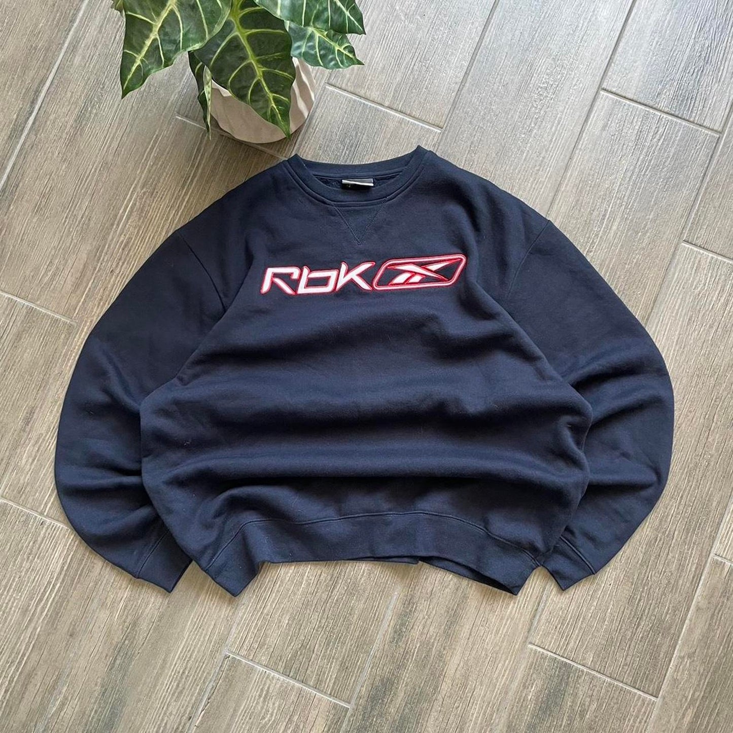 Reebok big logo boxy y2k baggy sweatshirt