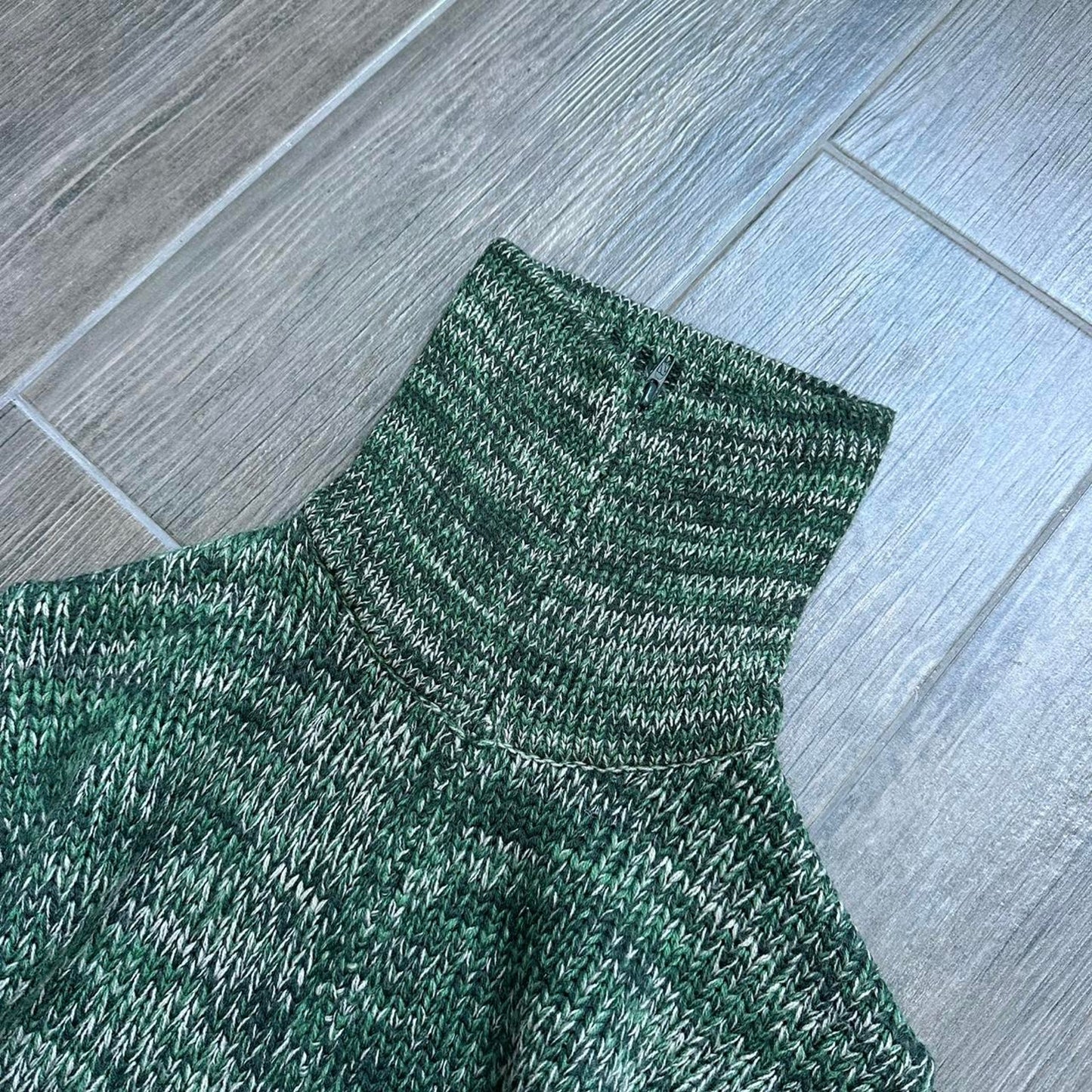 Y2k vintage zip knit winter