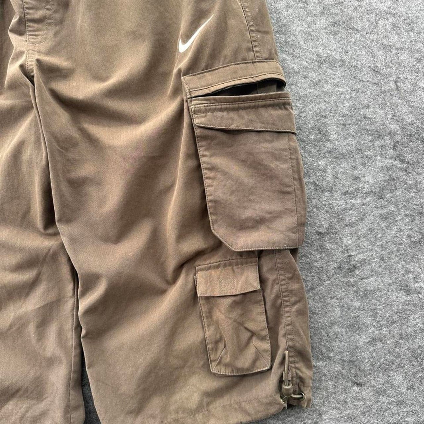 Nike brown cargo shorts with