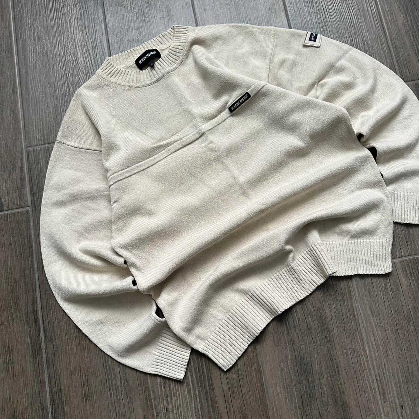 Kickers y2k beige sweater jumper