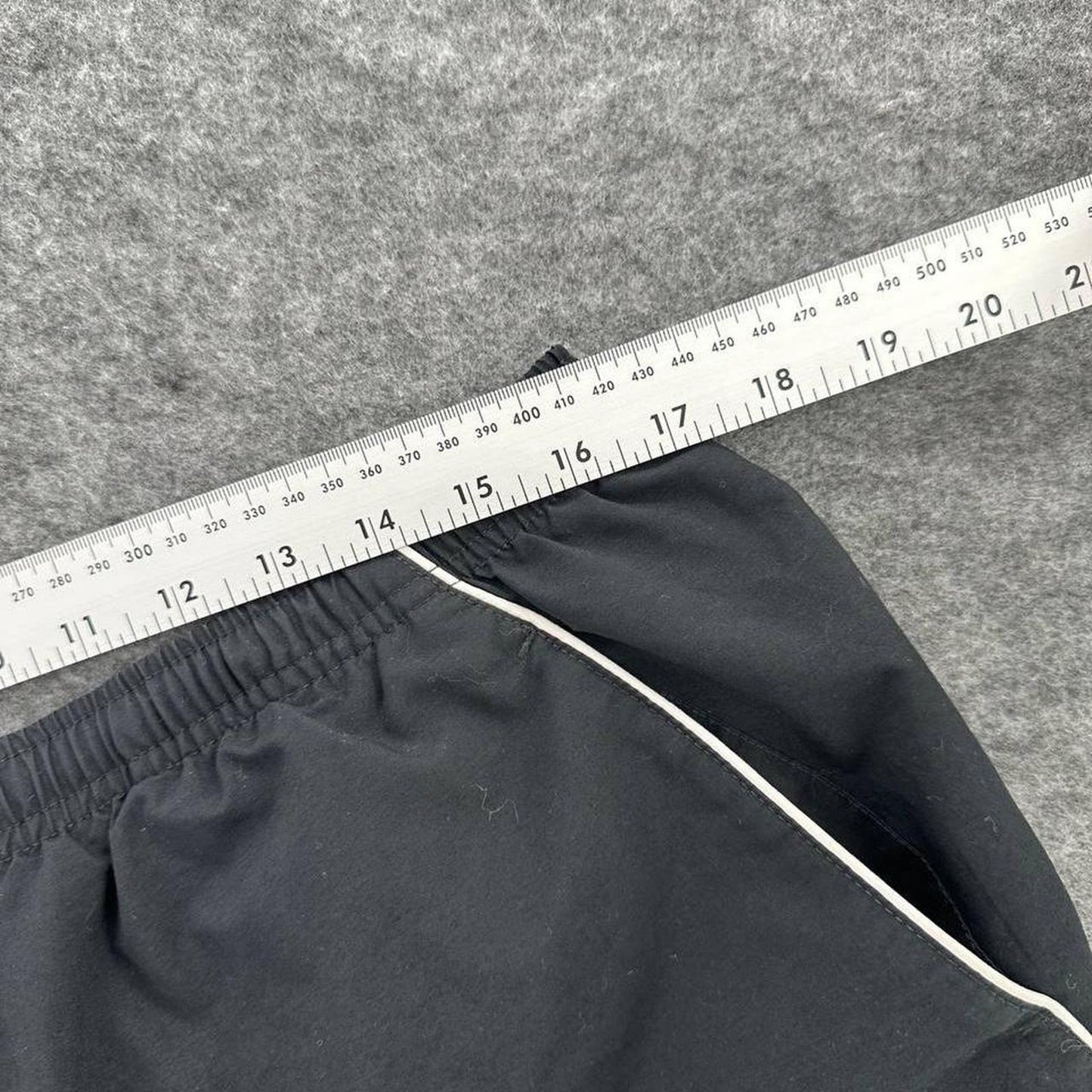 Nike black shorts with white