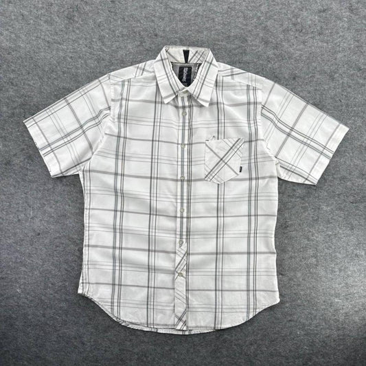 Billabong Y2K Black & White Plaid Shirt