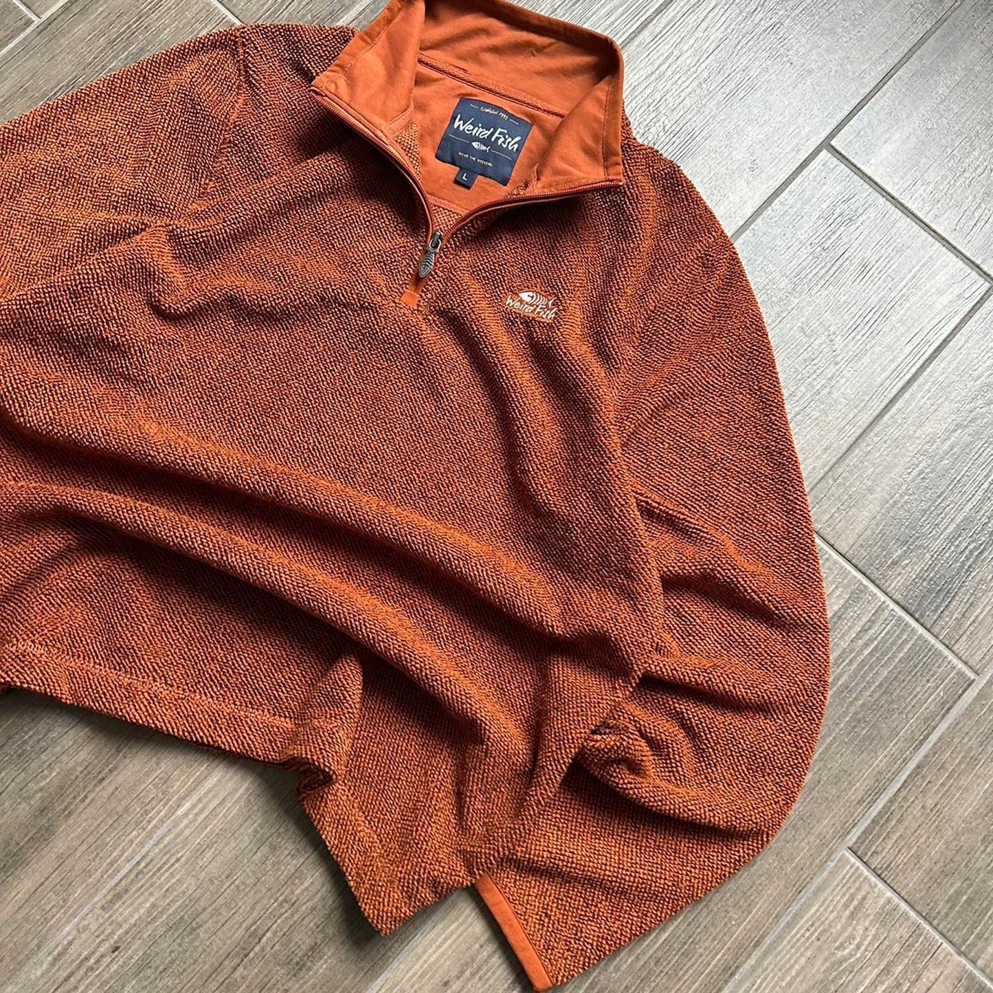 Weird Fish Y2K baggy surf jumper L