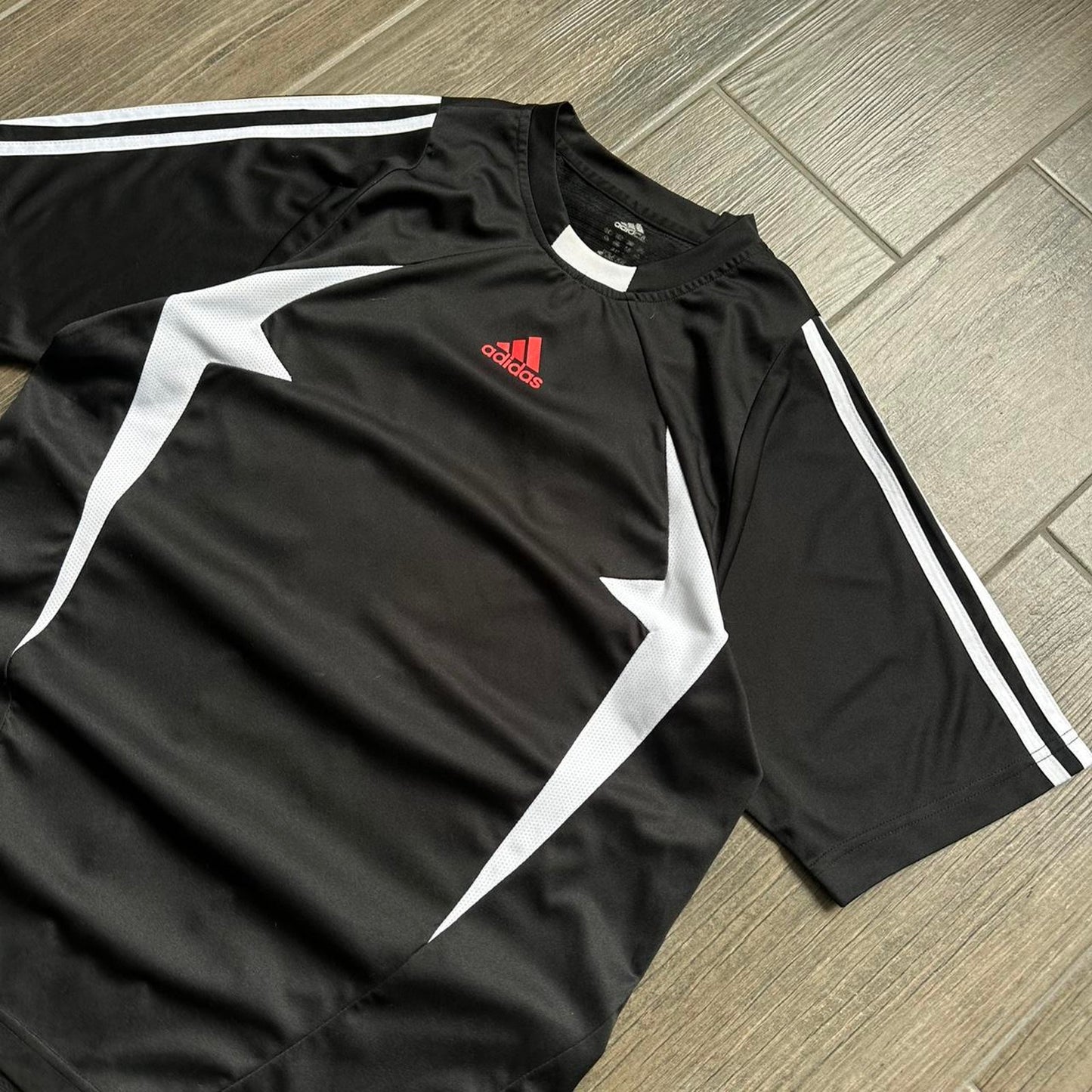 Adidas black white soccer