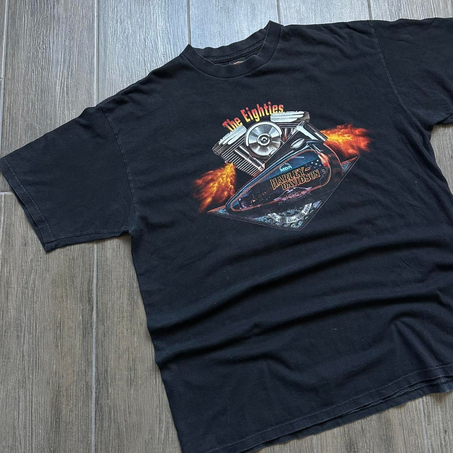 Harley Davidson 1997s black cotton t-shirt