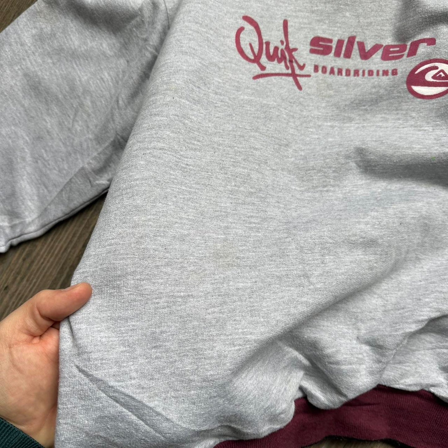Quiksilver grey vintage sweatshirt